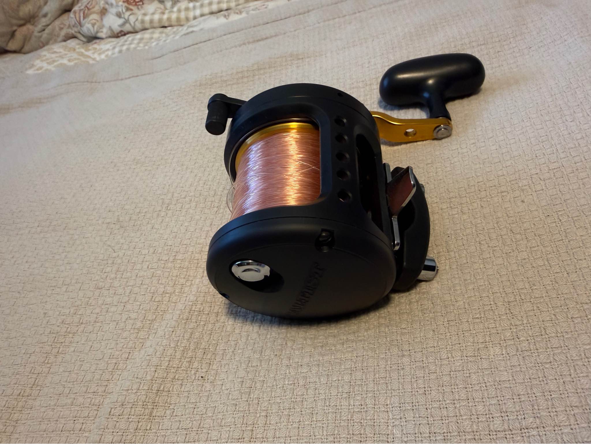 okuma blue diamond wire rod Spinning Color:Dark Green Pumpkin/Transparent Amber glass core for strength Airbrushing daiwa emblem exceler 5000