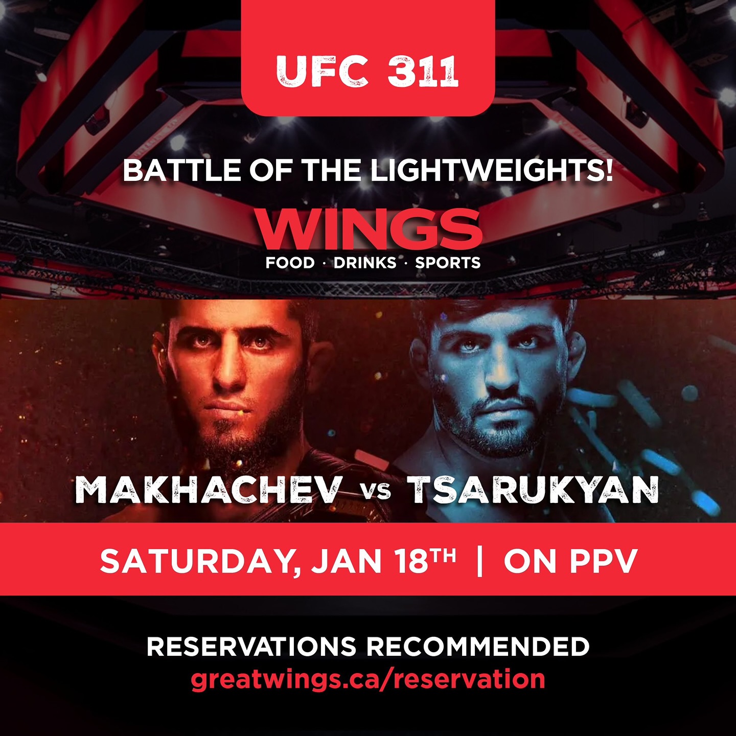 WINGS Tsawwassen - 🔥 UFC 311 TOMORROW at Wings Tsawwassen! 🔥 ㅤ Catch ...