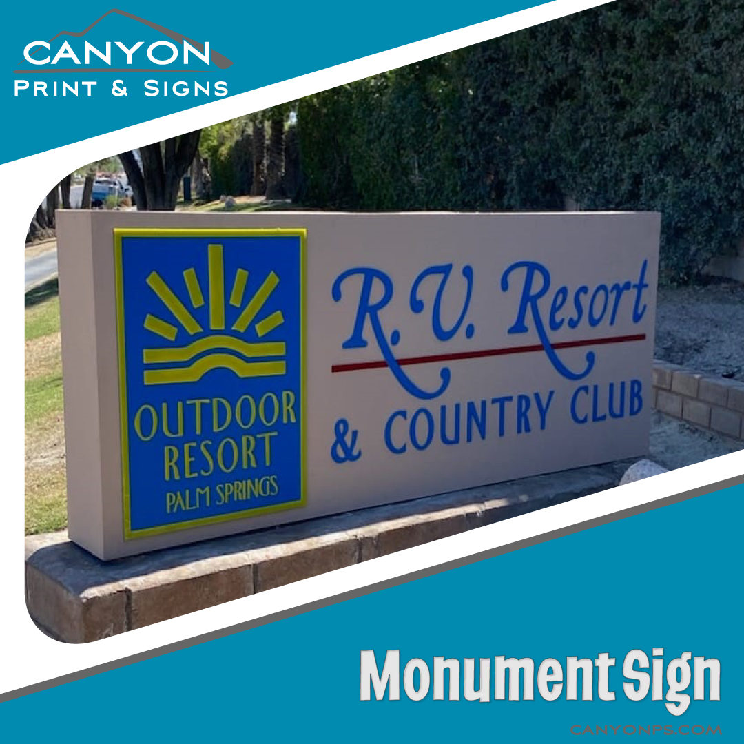 🌟 Monument Sign for RV Resort &... - Canyon Print & Signs | Facebook