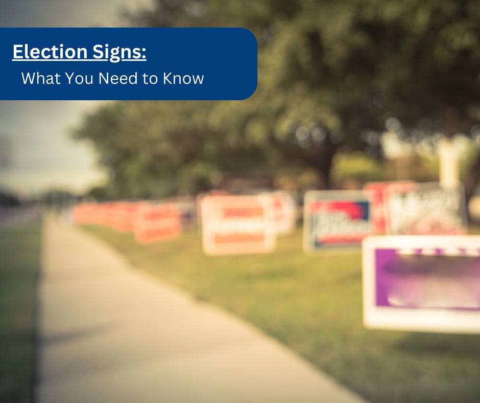 A Friendly Reminder: Election Signs... - Town of View Royal | Facebook