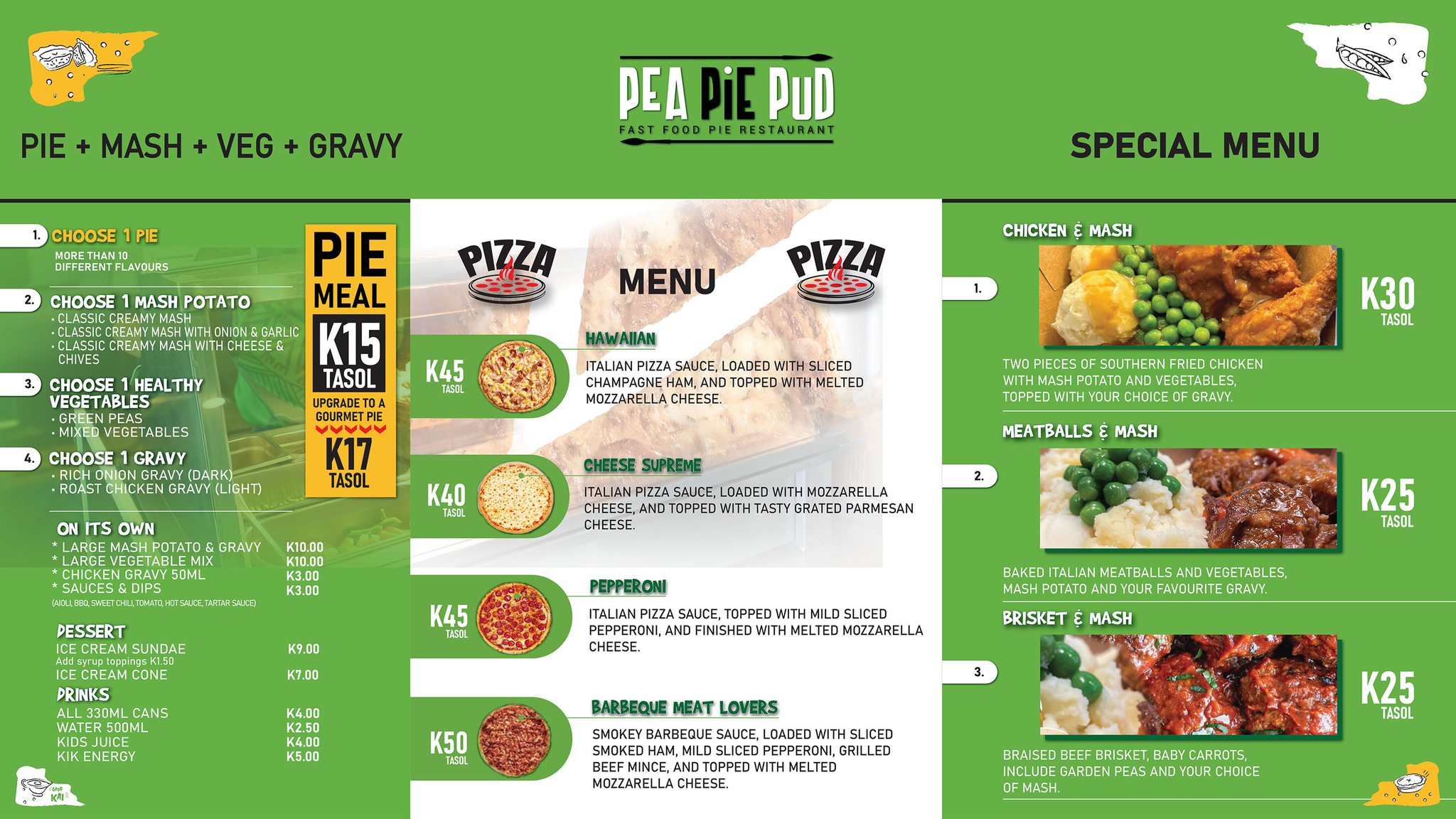 Pea Pie Pud PNG | Port Moresby