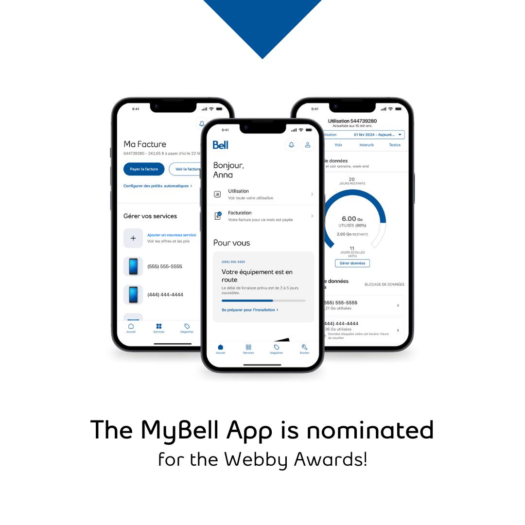 Bell - Exciting news! The MyBell app has been nominated for a Webby ...