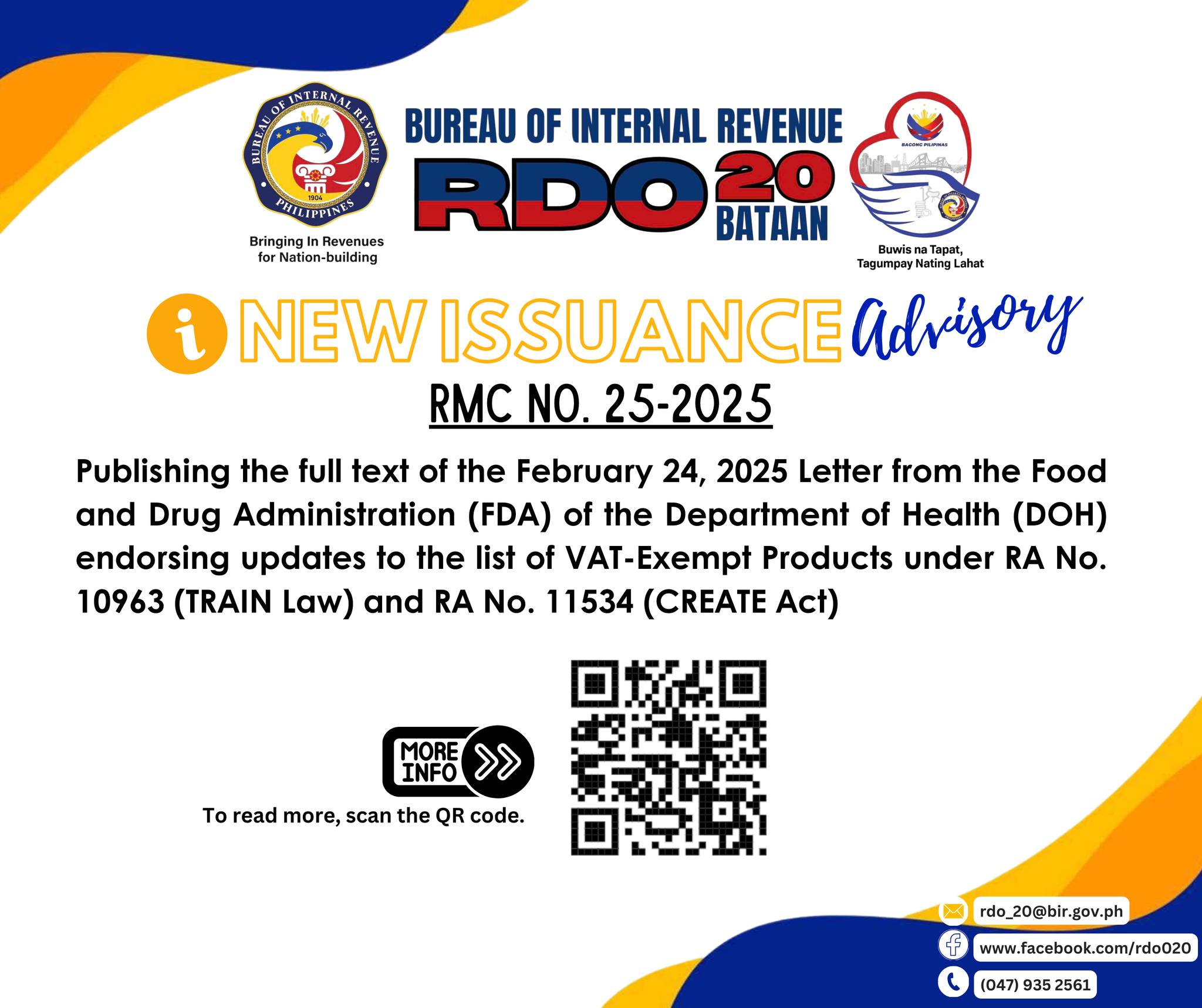 Bureau - REVENUE MEMORANDUM CIRCULAR NO. 25-2025 Publishing the full ...