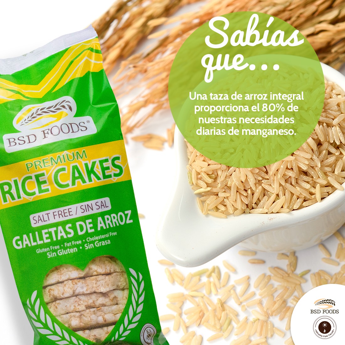 El manganeso es un mineral vital... - Rice Cakes Bsd Foods