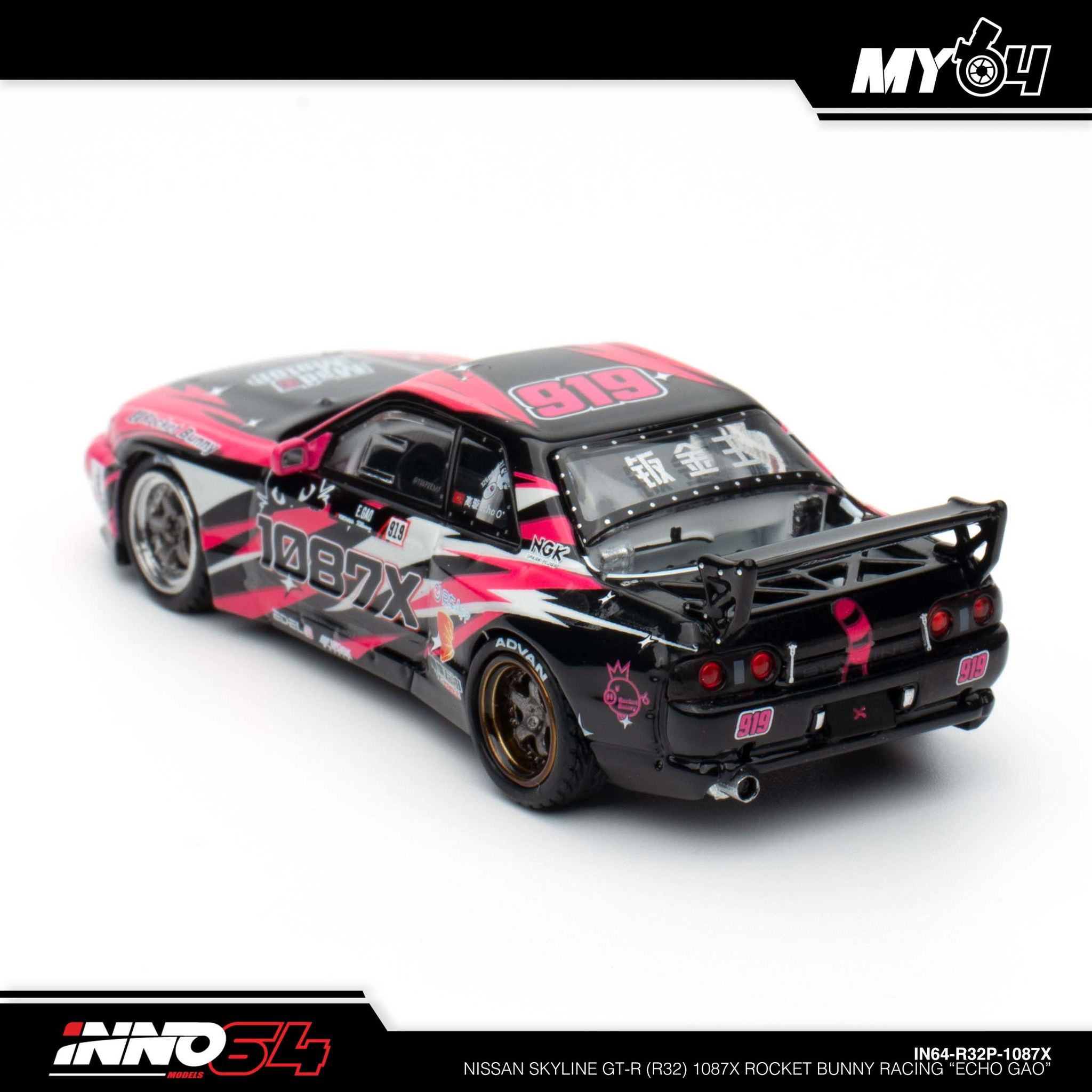 Inno64 Nissan Skyline GT-R R32 1087X Rocket Bunny Racing 