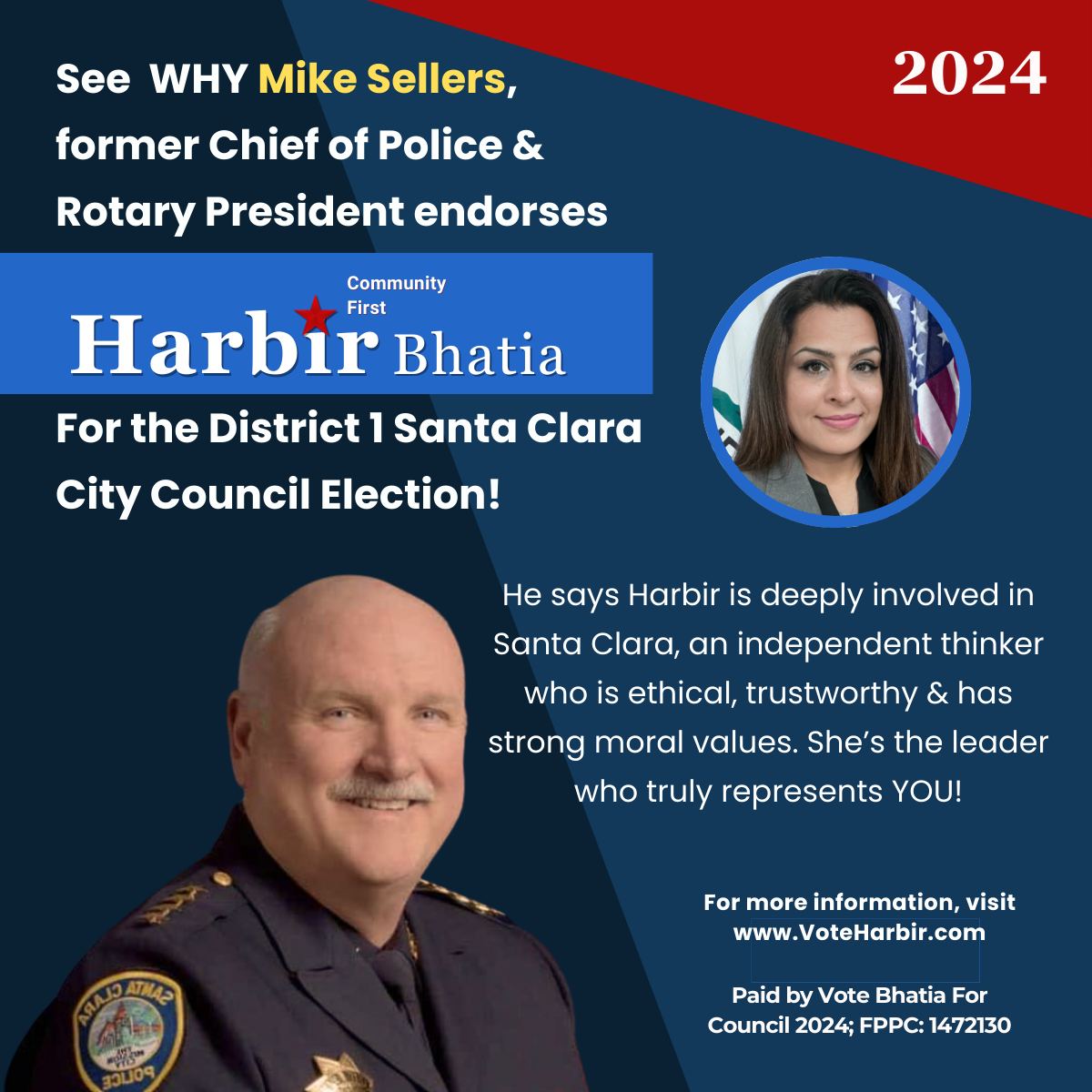 Harbir - 𝗠𝗶𝗸𝗲 𝗦𝗲𝗹𝗹𝗲𝗿𝘀, former Chief of Police and Rotary President ...