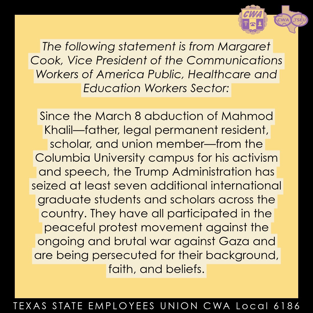 Texas State... - Texas State Employees Union (CWA Local 6186)