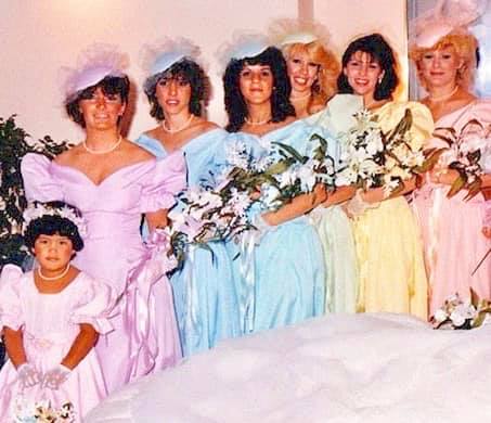 world's worst bridesmaid dresses The Dress Choices: This bride must have been having serious self-worth doubts to be willing to dress her best friends in what could only be described as one of yellow bridesmaid gown for outdoor wedding