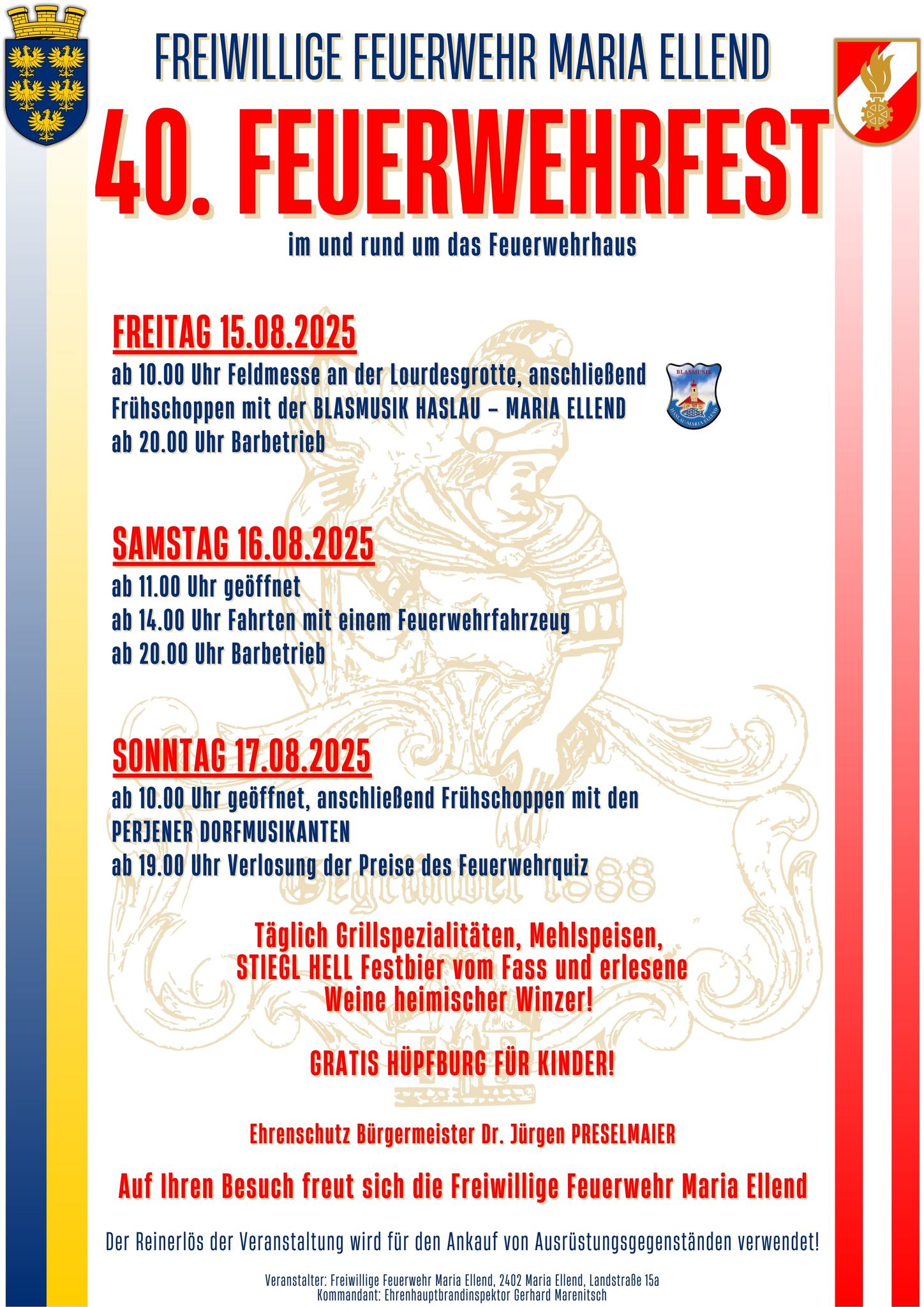 40. Feuerwehrfest der FF Maria Ellend