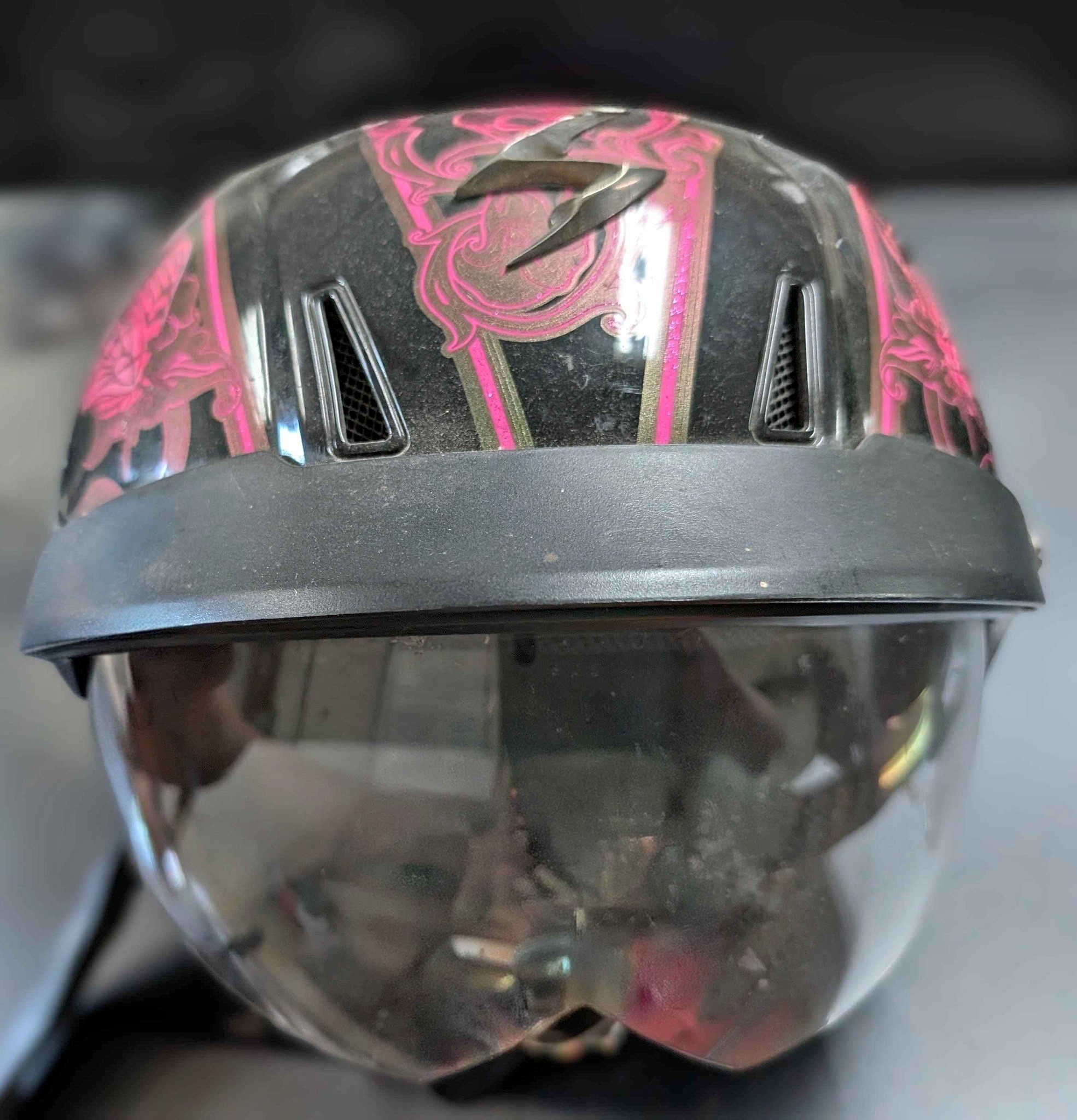 butterfly motorcycle helmet Milwaukee Helmets T72 Gloss Black Pink Butterflies Advanced DOT – Extreme Biker Leather Our Cruiser motorcycle helmets feature moisture Shoei Butterfly Helmet Shoei RF-1000