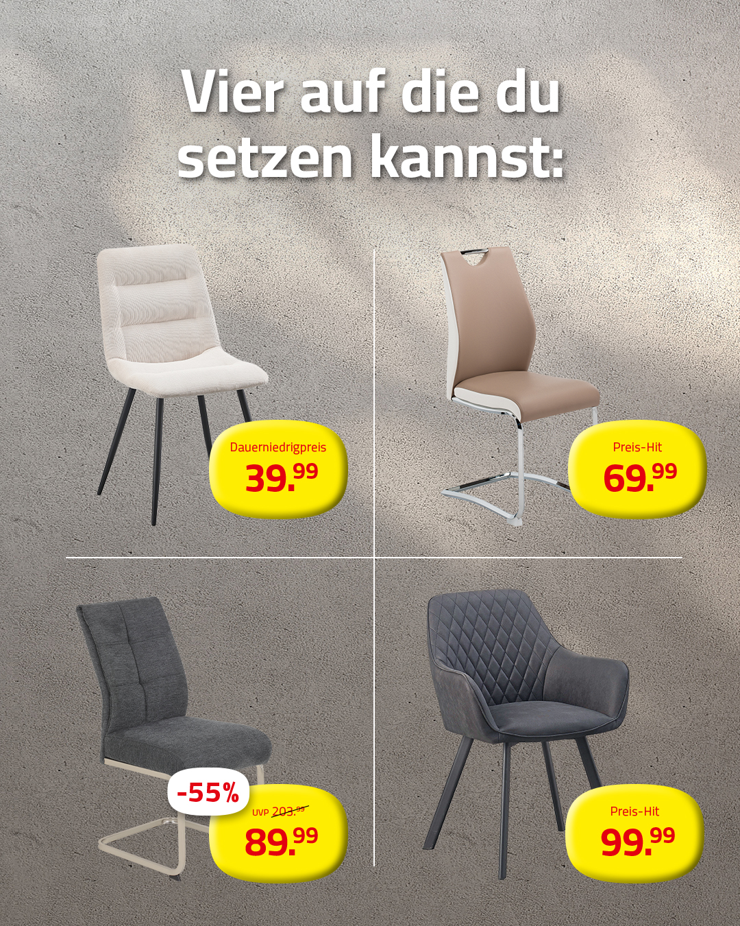 Sag mir, wie du sitzt und ich sag dir, wer du bist.🫵🤑👍 Finde den passenden Stuhl ganz einfach und günstig bei ROLLER! 👉www.roller.de/p/1015021400 👉www.roller.de/p/0405026900 👉www.roller.de/p/10150504