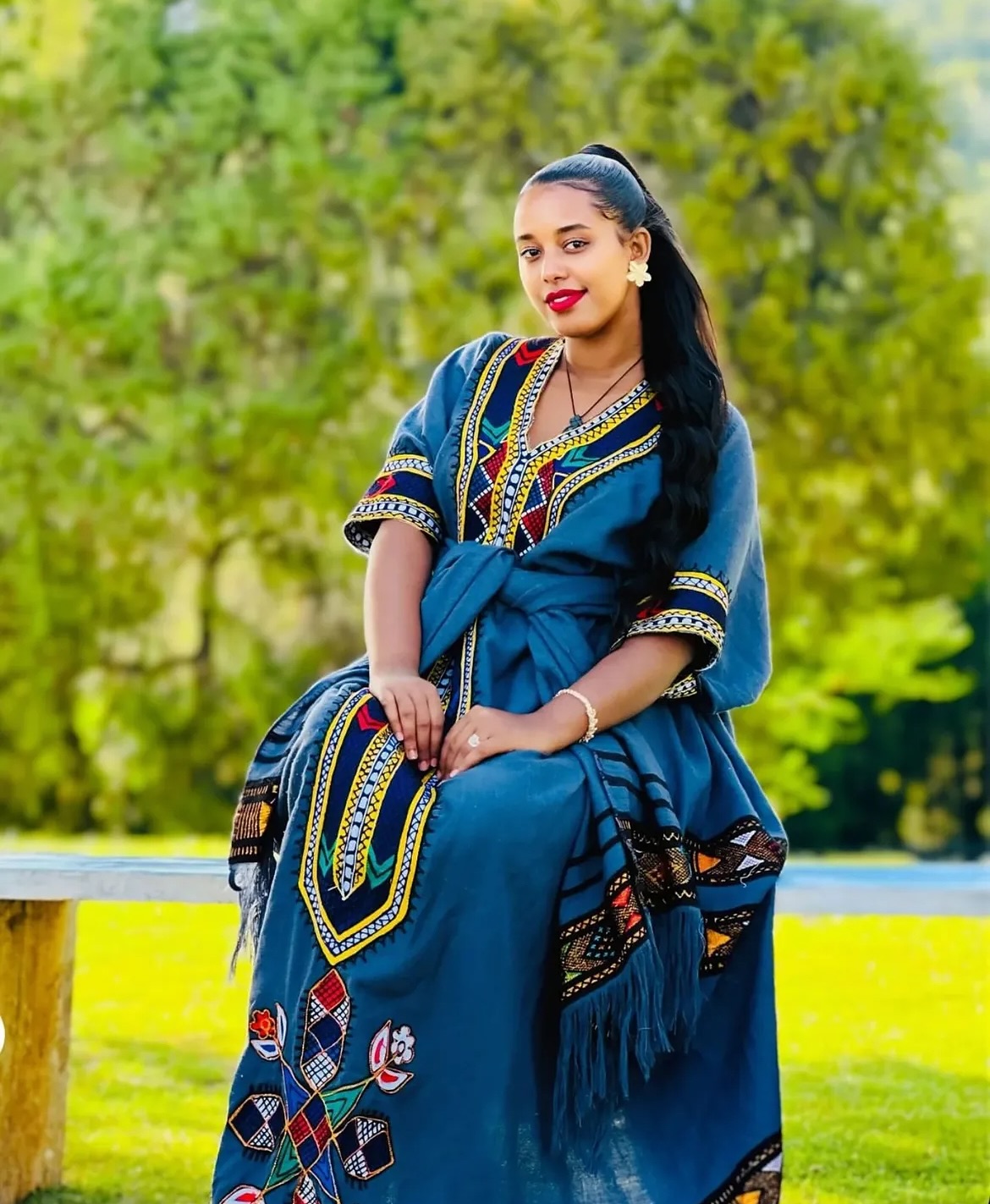 blue ethiopian dress Soft, fresh, and timeless—this Raya Bufe/Gildim honors tradition while adding a contemporary edge. Woven with beautiful tibeb and made from premium hand-spun cotton, this Habesha dress is perfect for As an Ethiopian traditional women fall outfit Black Mother of the Color:Black Cherry Multi