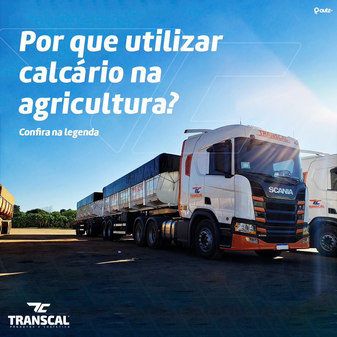 Transcal - O uso do calcário é essencial para corrigir a...