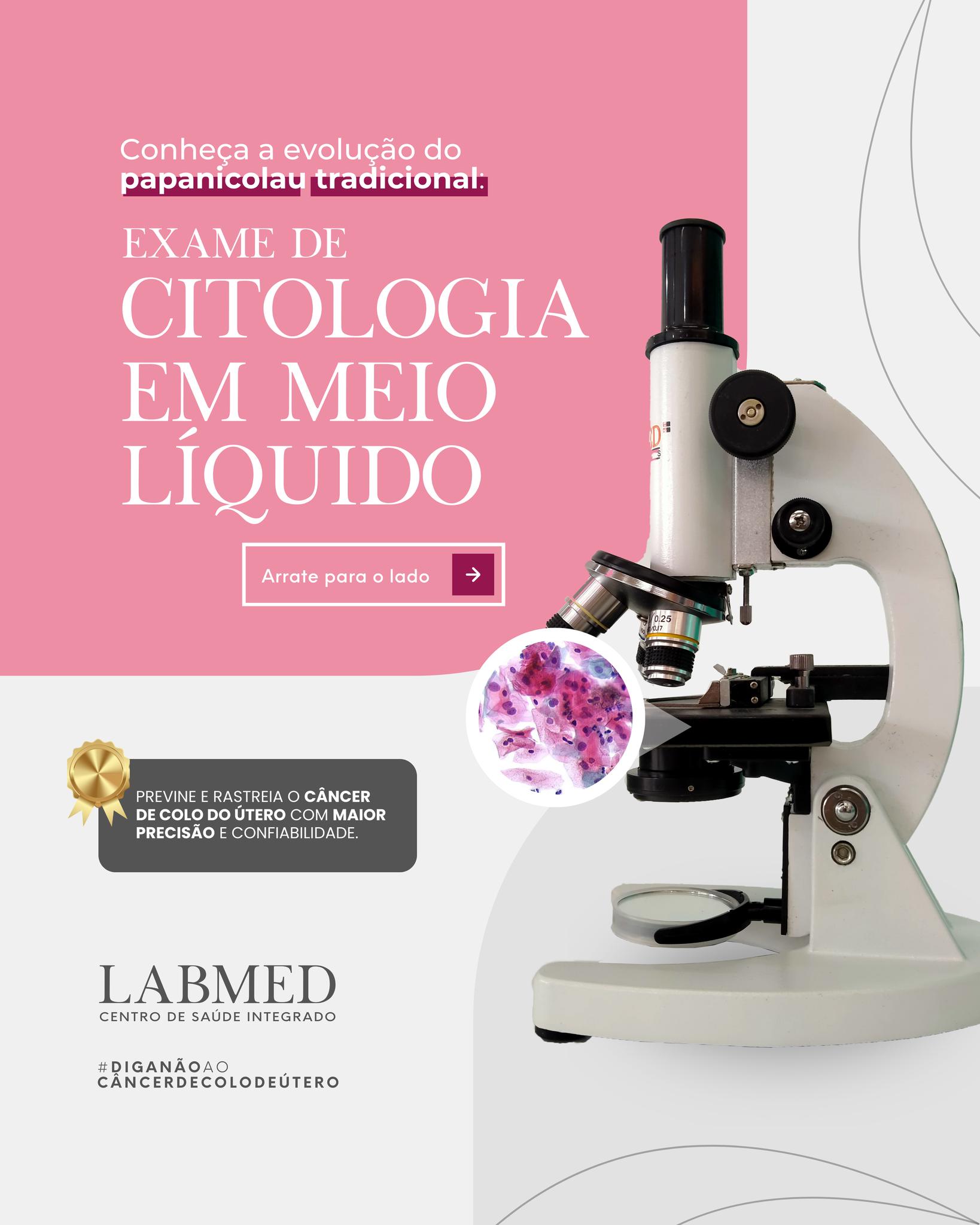 🔬 Conheça a Citologia... - Labmed - Centro de Saúde Integrado