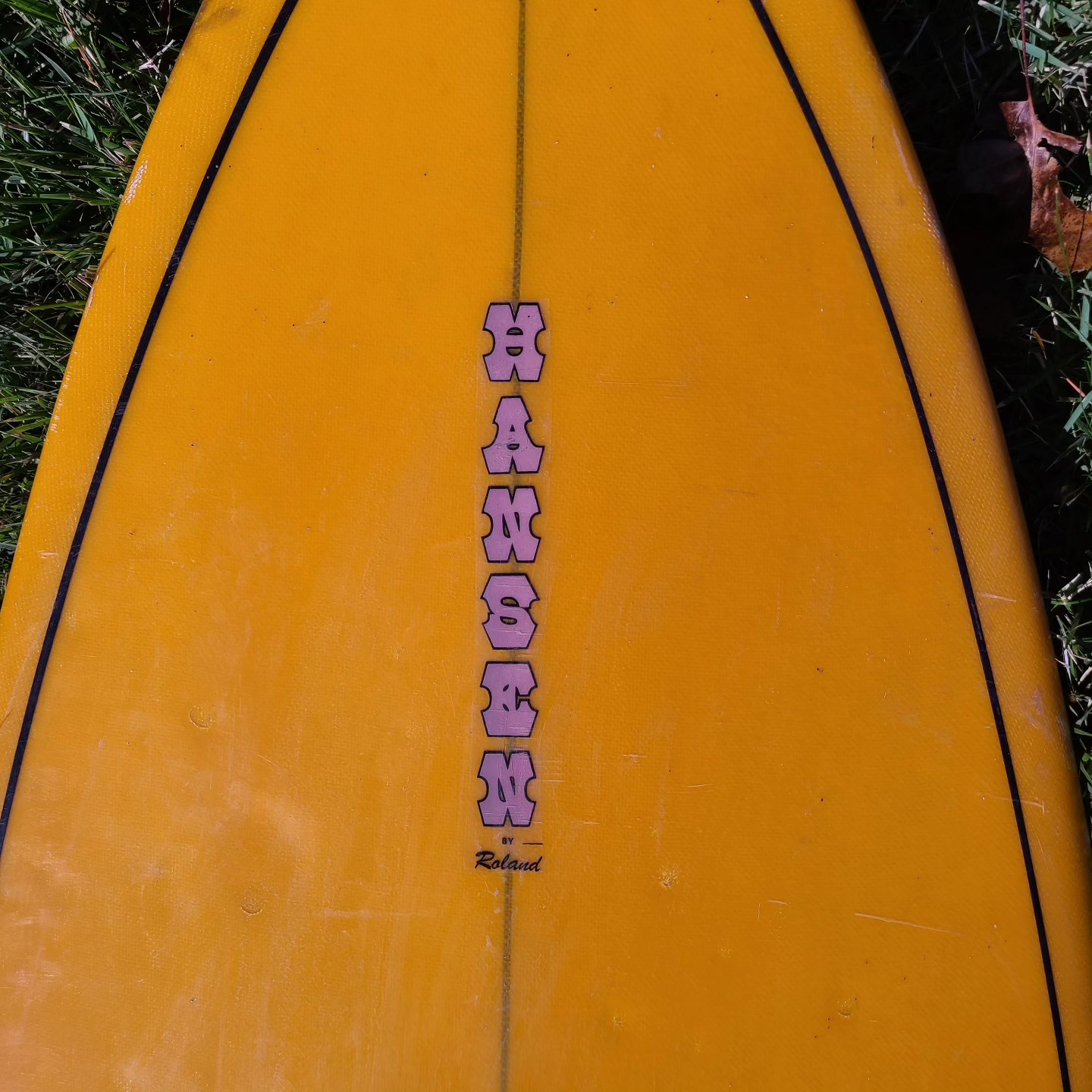 Vintage Hansen surfboard from the 1960s by Buzzy Smole