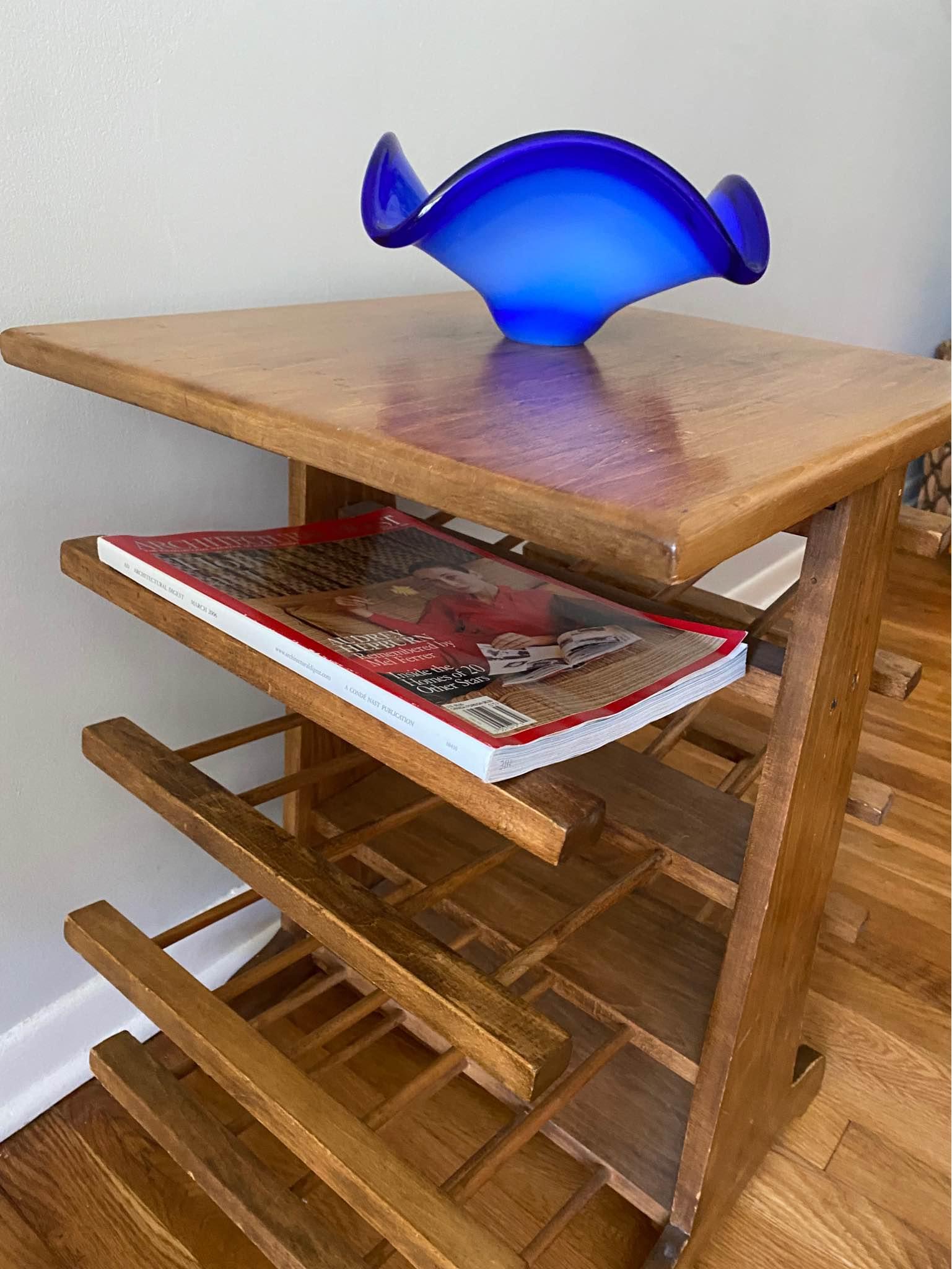 Josef Frank Style Magazine Rack/ Side Table - Magazine Racks - Stamford ...