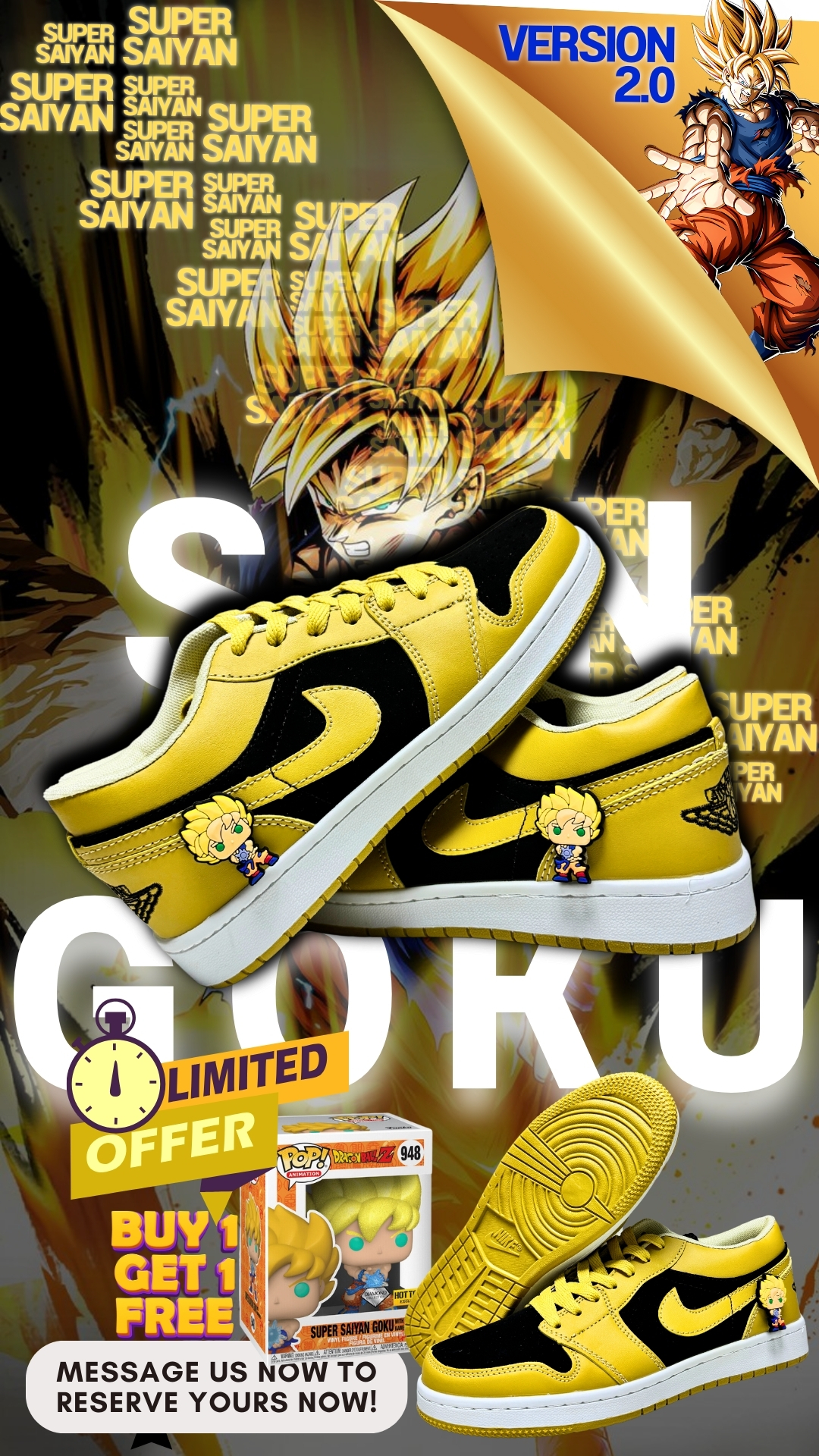 Converse x Dragon Ball Z. For the Saiyan who never stops leveling