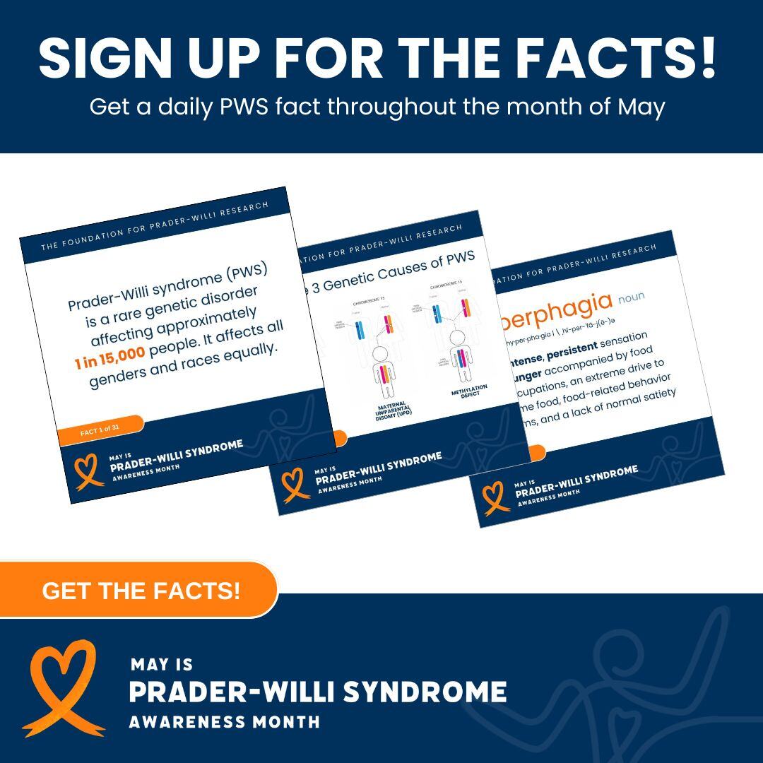 📅 May is PWS... - The Foundation for Prader-Willi Research | Facebook