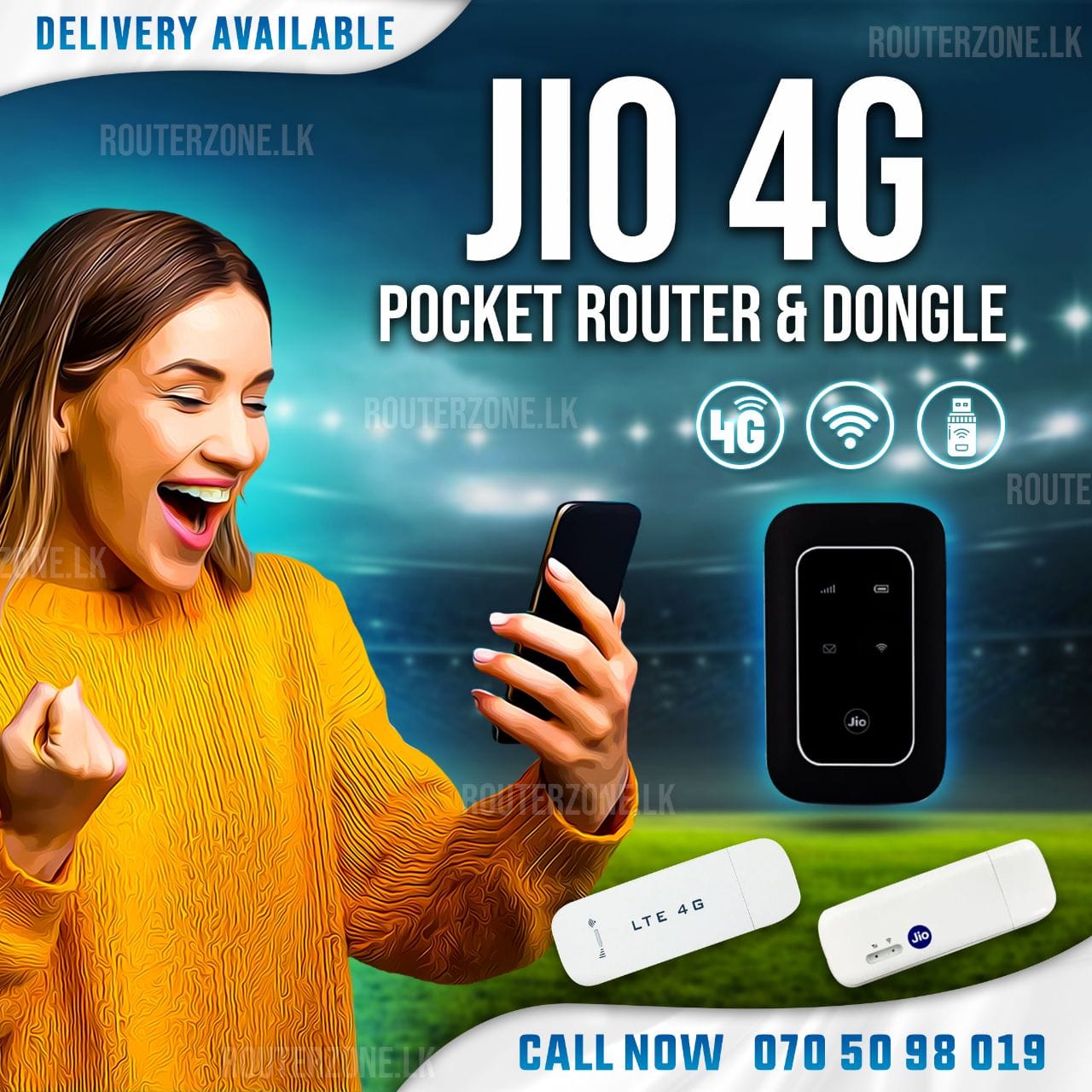 Router - Jio 4G ඩොන්ගල් /4G poket Router / 4G wingle ROUTERZONE වෙතින් ...