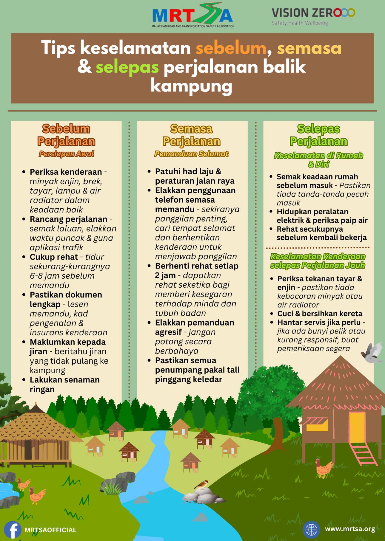 Malaysian - Tips KESELAMATAN Jalanraya bagi Perjalanan Balik Kampung. # ...