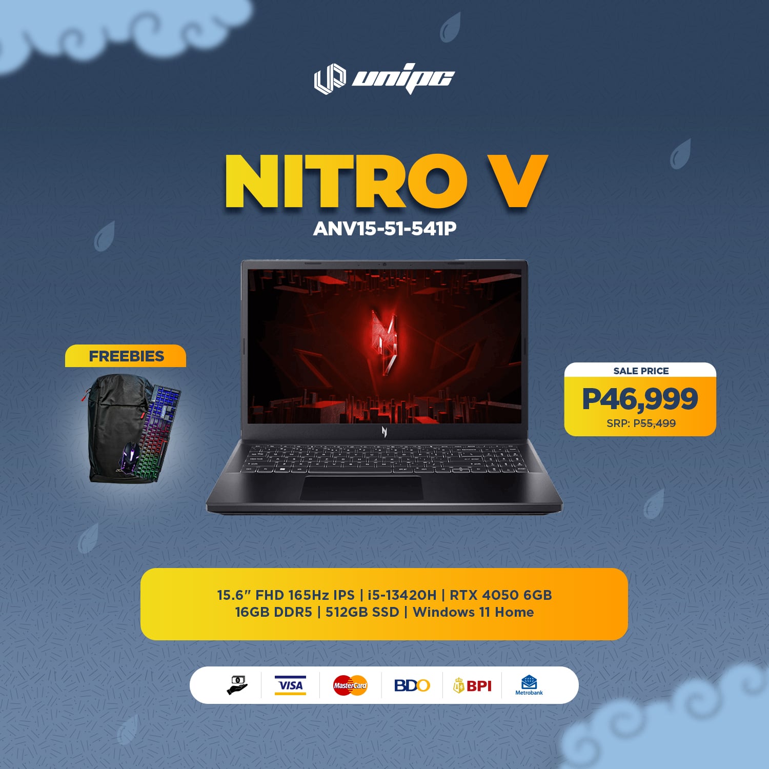 UniPC - Lag sa games? Not with Nitro V ANV15-51-541P. Smooth, fast ...