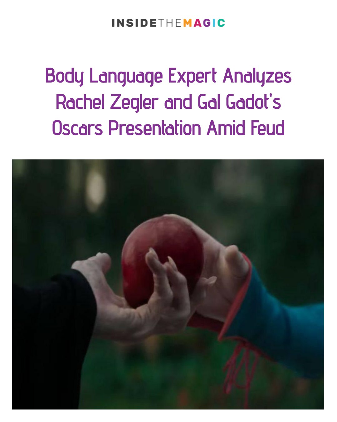 Inside the Magic - Body Language Expert Analyzes Rachel Zegler and Gal ...