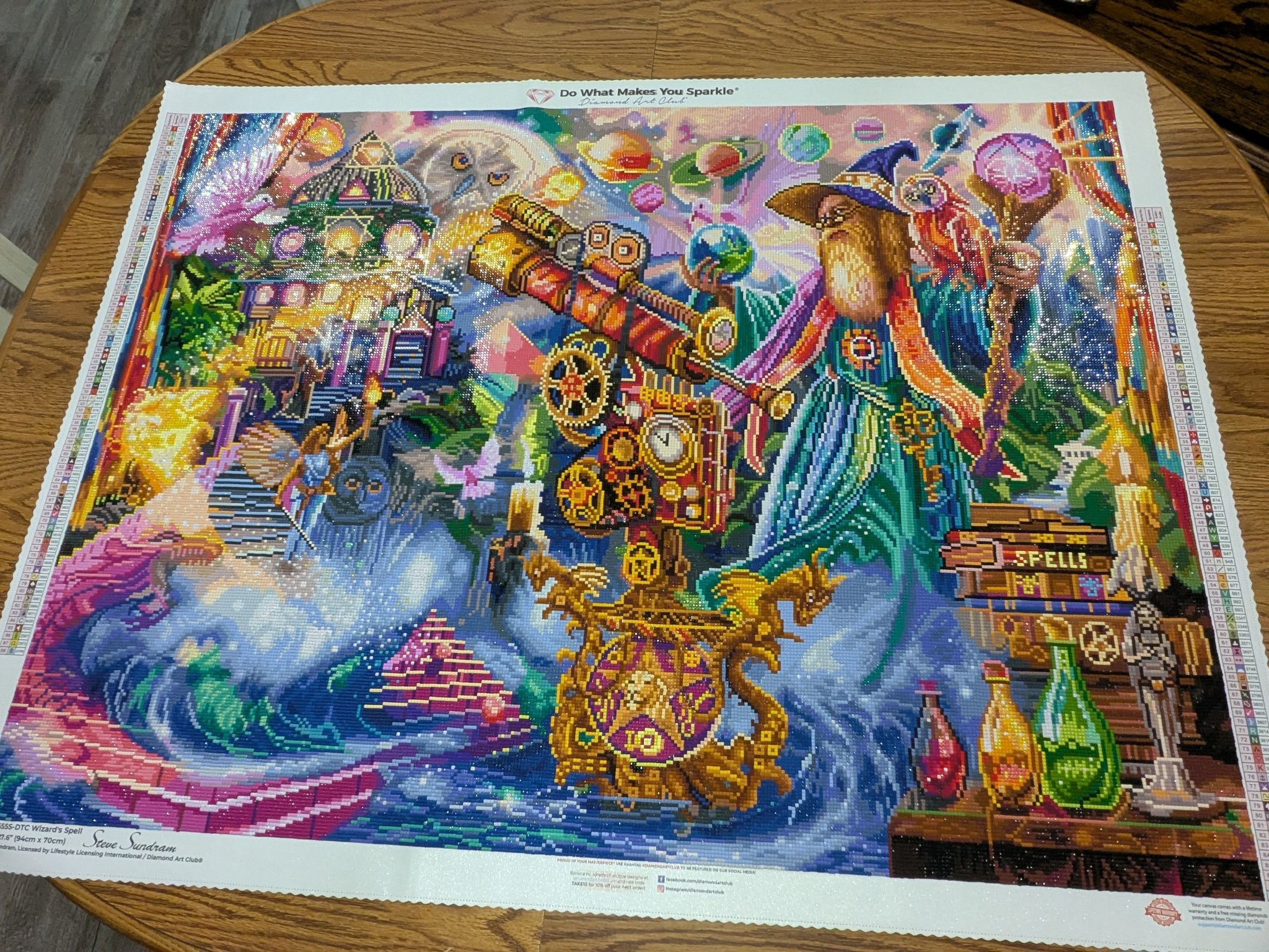 Completed finally! Whisper of the spirit woods by Diamond Art Club