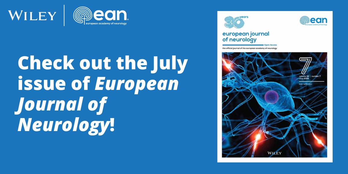 European Journal of Neurology - We are happy to inform of a new # ...