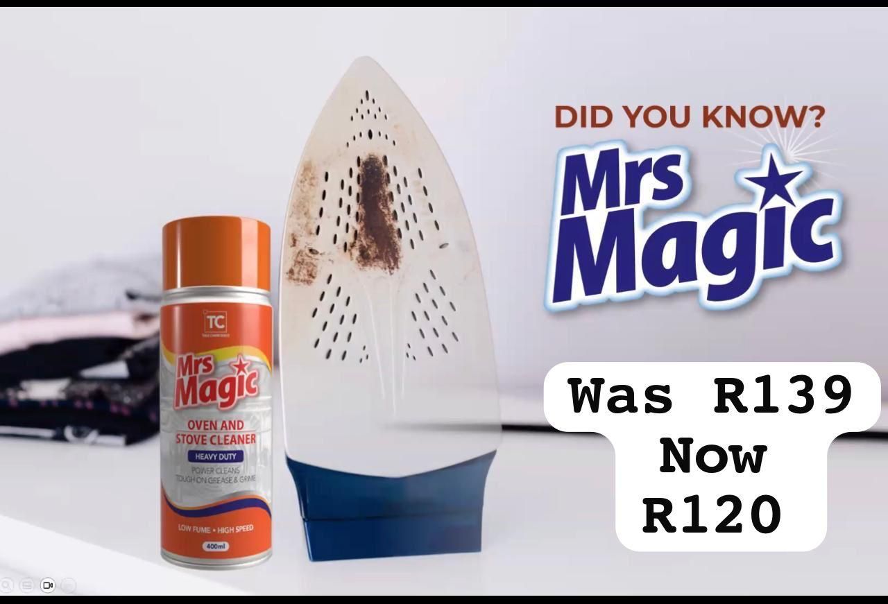 Table - Sparkling Clean with Mrs Magic Introducing the ultimate Oven ...