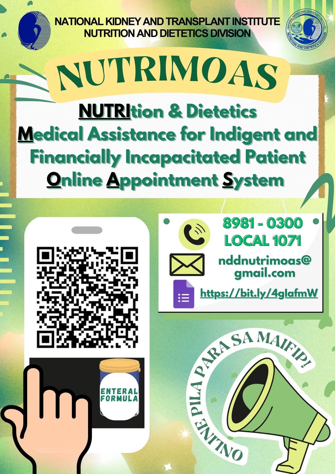 National Kidney and Transplant Institute - ️ NutriMOAS: NUTRItion and ...