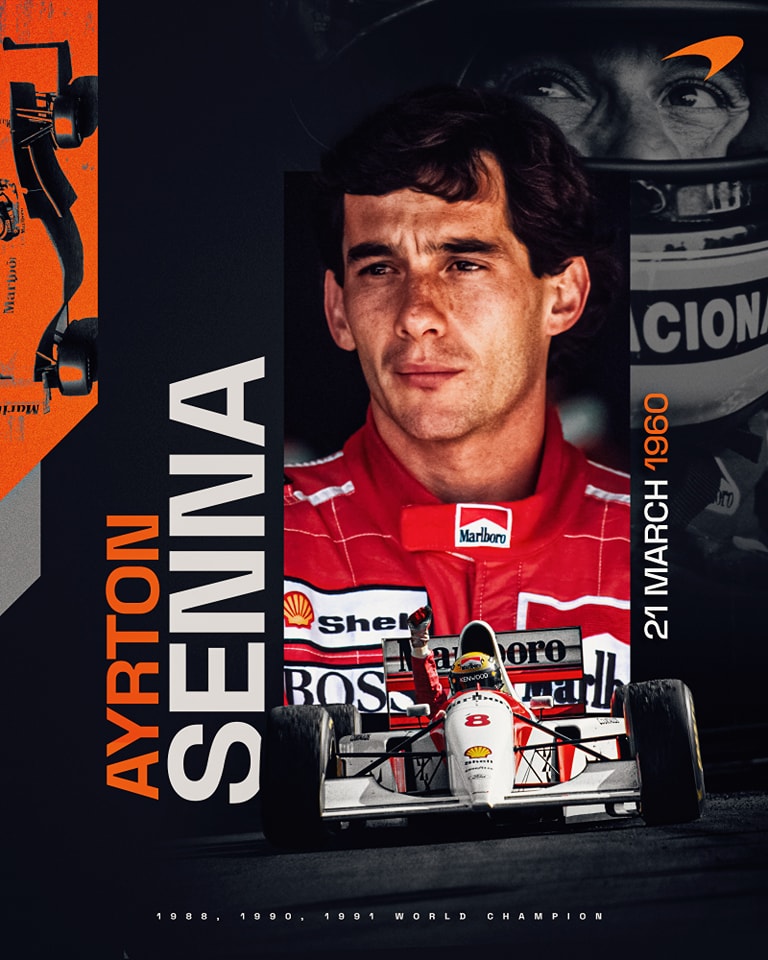 On this day Ayrton Senna was born 🇧🇷 A legendary driver and our