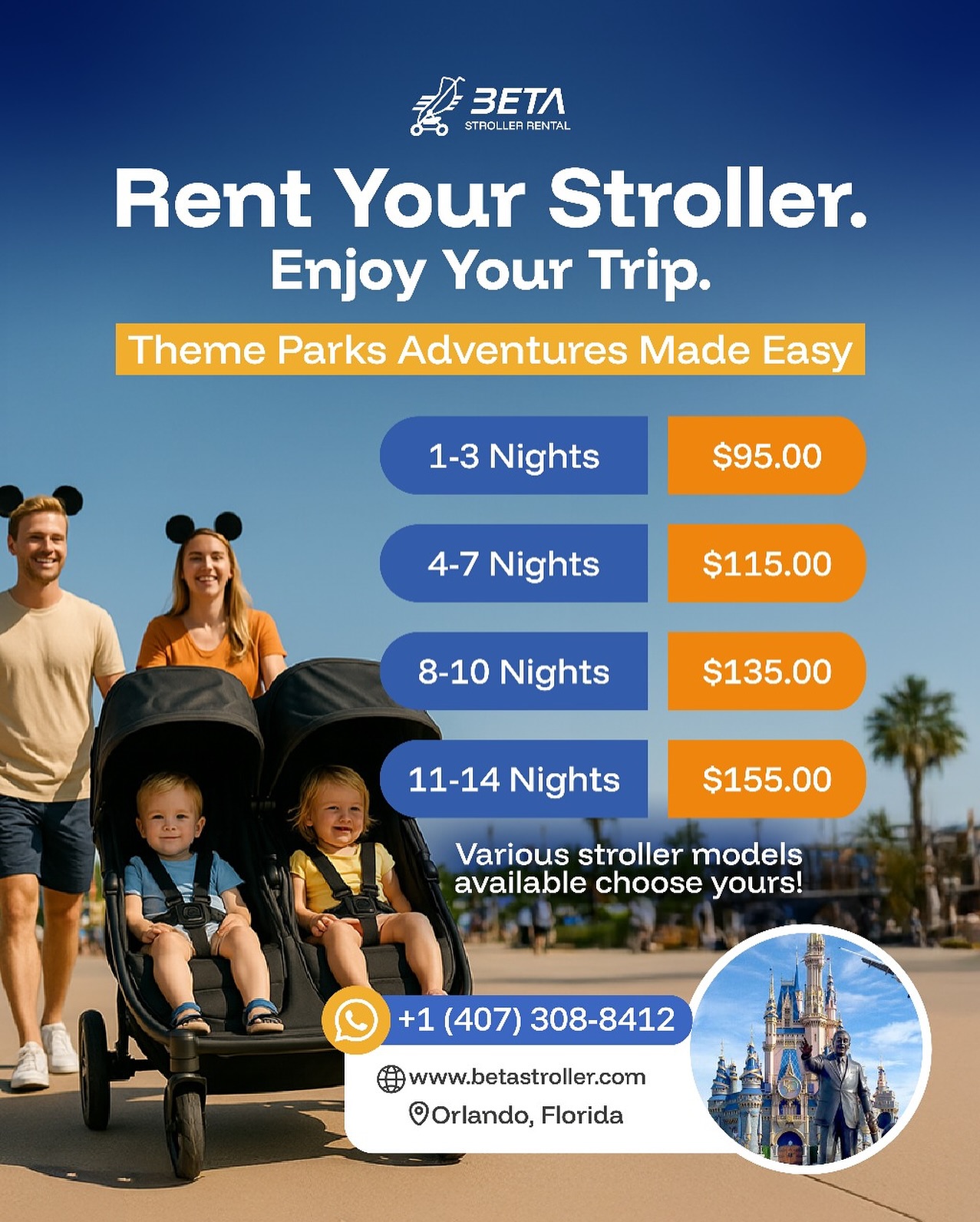 Beta Stroller Rental
