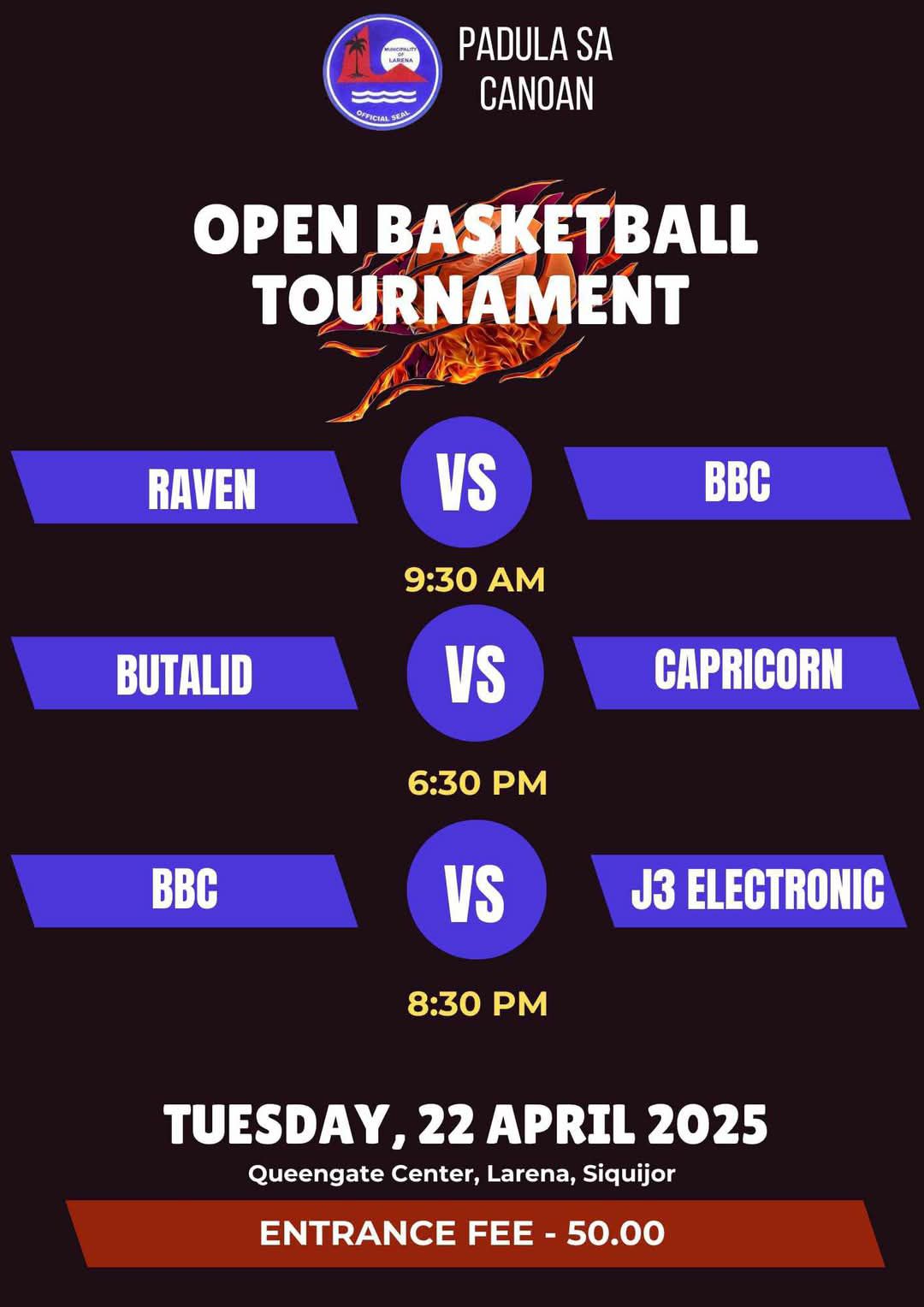 Catch the 2nd night of the OPEN... - Municipality of Larena | Facebook