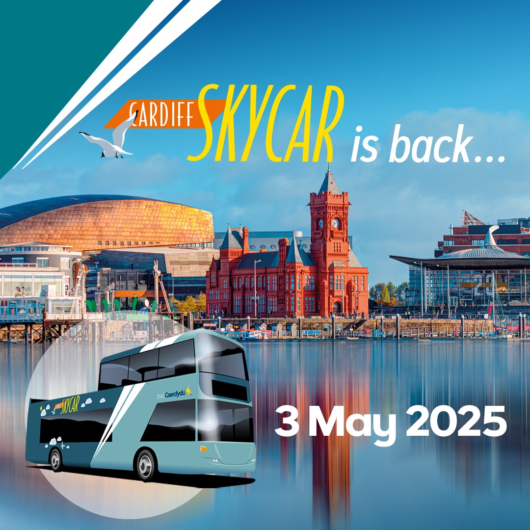 Cardiff - The Skycar is BACK!🚍💙 Hop on Cardiff’s most scenic ride ...