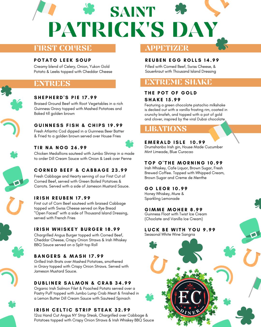 EC - 🍀 Happy St. Patrick’s Day! 🍀 The wait is over—our St. Paddy’s Day ...