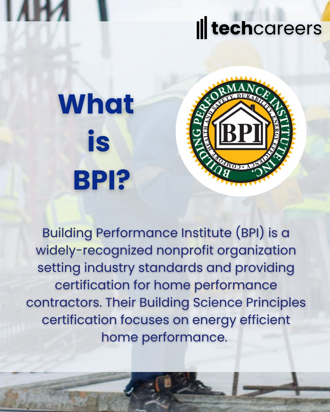 TechCareers - Sign up today to get certified by Building Performance ...