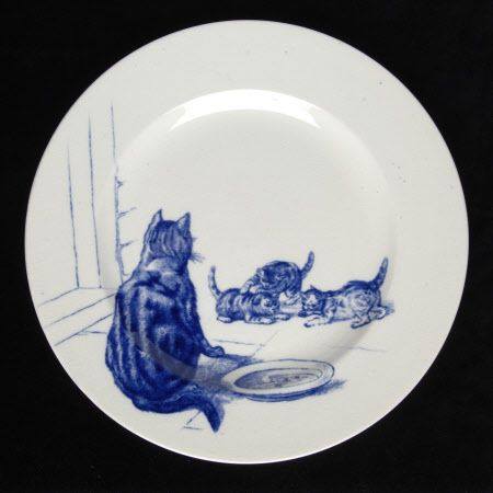 Minton cat plates circa 1880