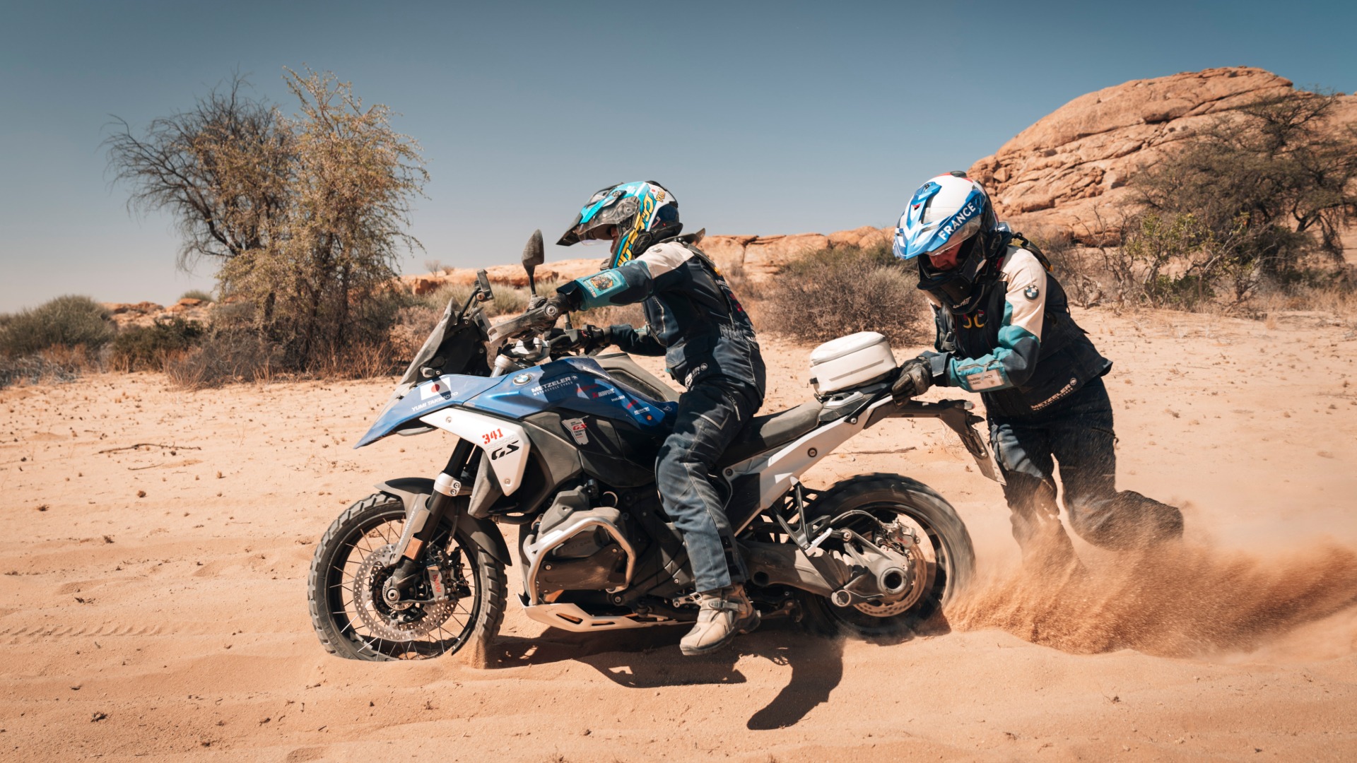 Off-road ready when you need it most? The GS Rallye GTX Suit is 