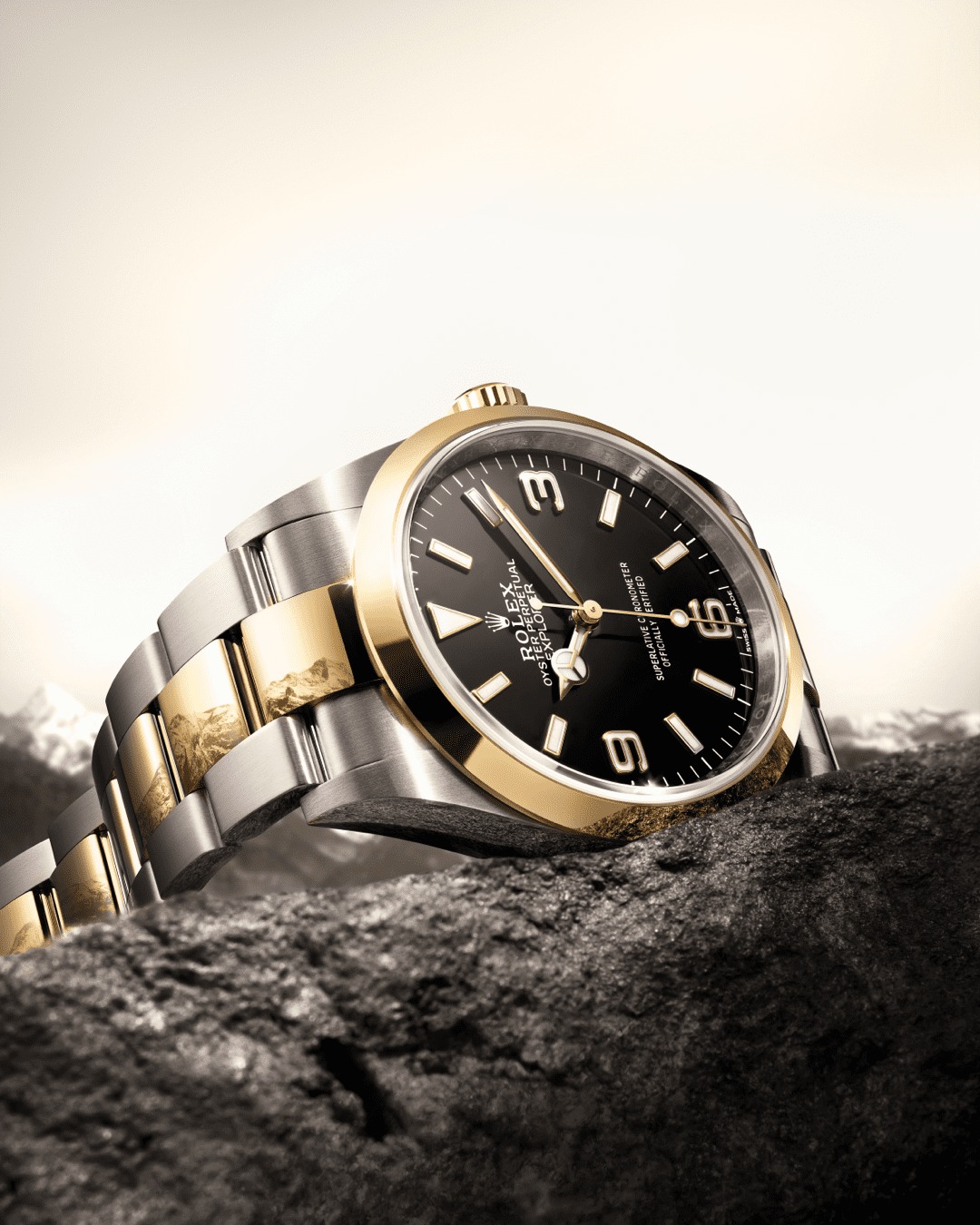 Wempe - The @‌Rolex Explorer 36 in a yellow Rolesor version combines ...