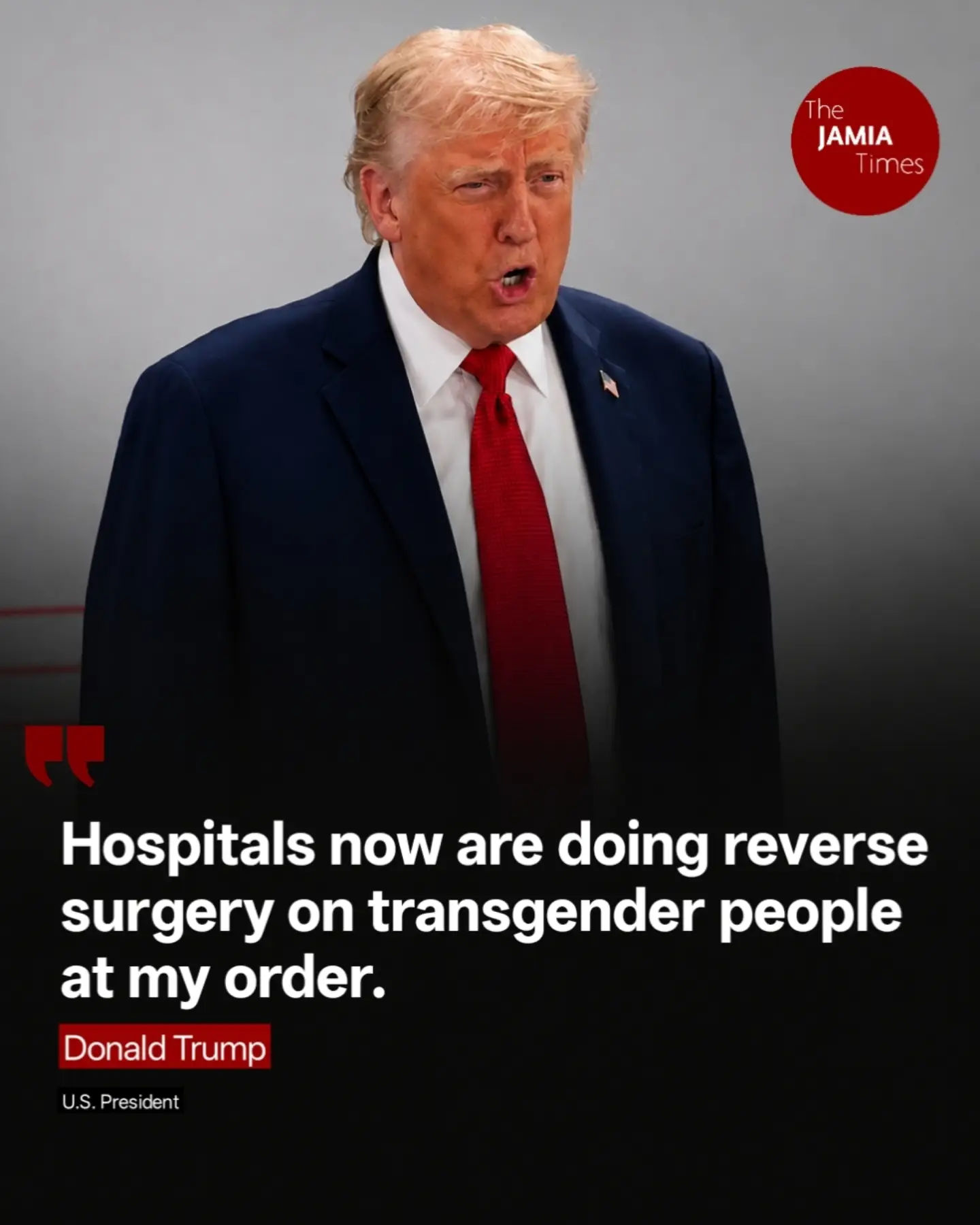US President Donald Trump has falsely claimed that hospitals in