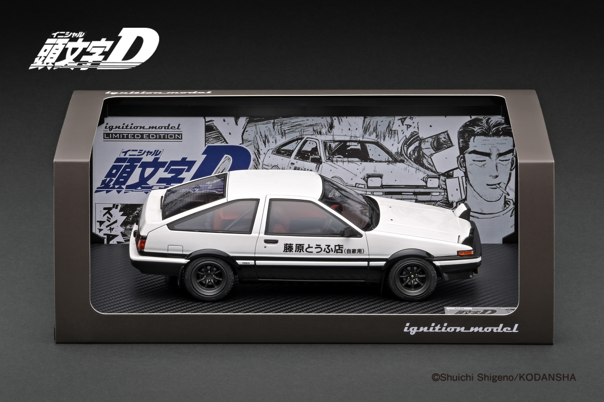 INITIAL D 30th Anniversary × Toyota Gazoo Racing 1/64 Minicar AE86