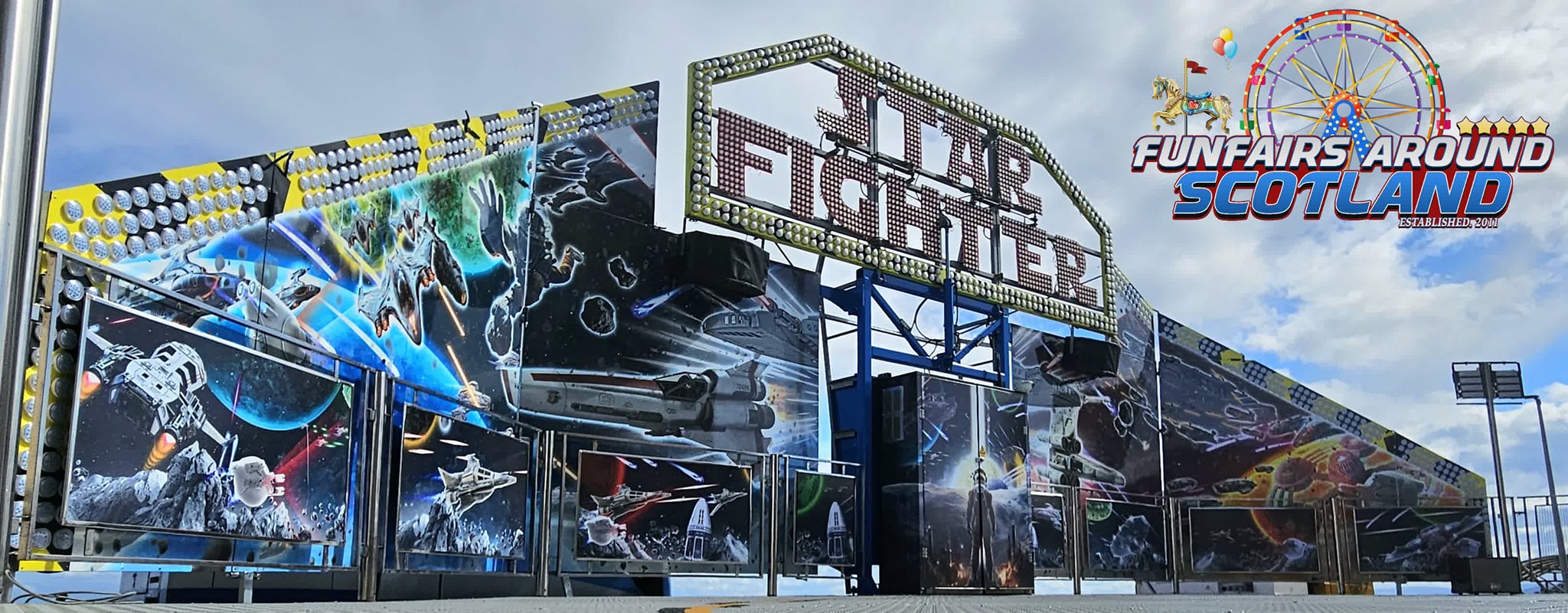 Funfairs - Funfair Scotland's Brand New Starfighter Backflash Art Work ...