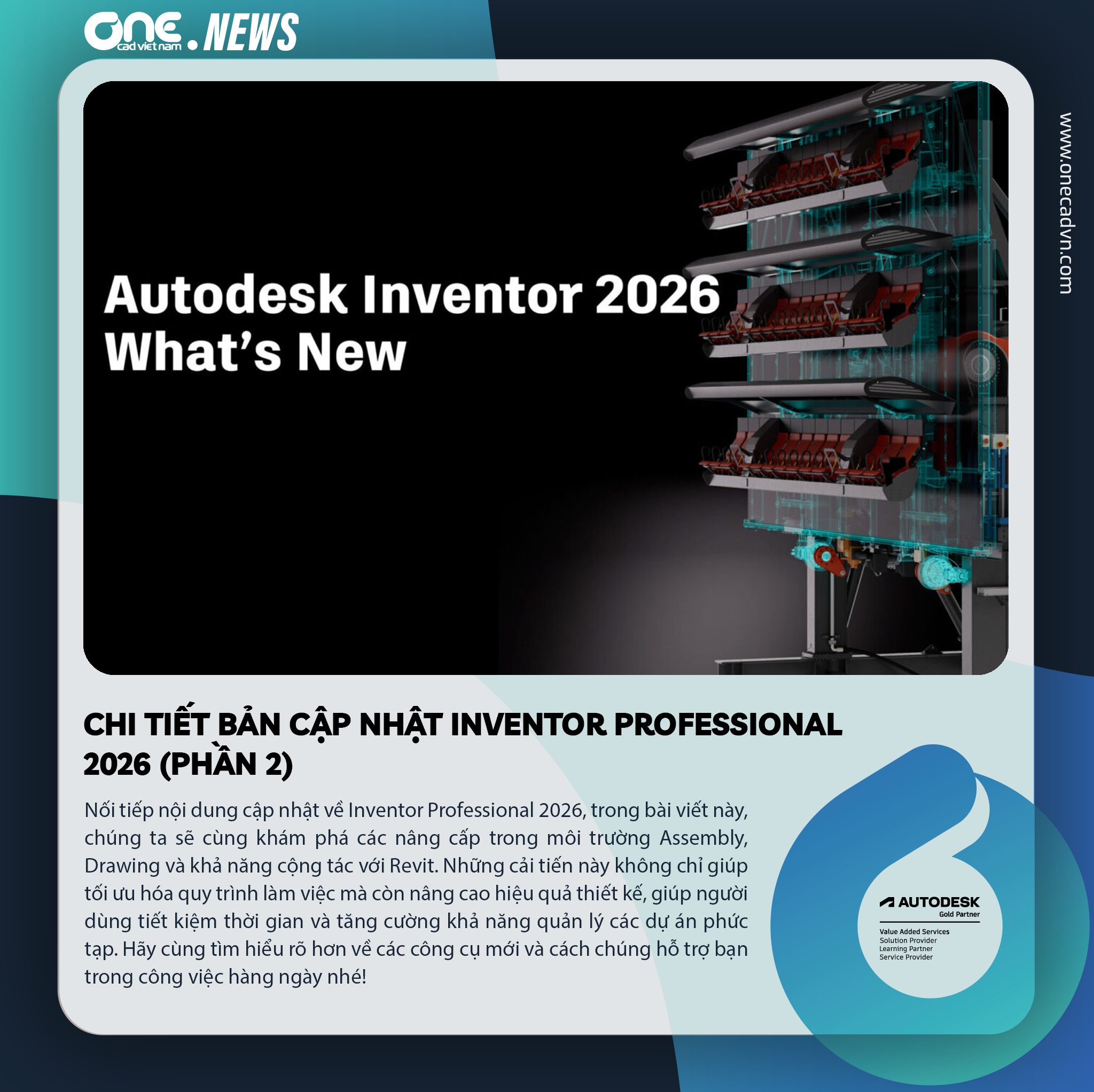 Onecad - Nhà cung cấp giải pháp Autodesk hàng đầu VN - 🔸Nối tiếp nội ...