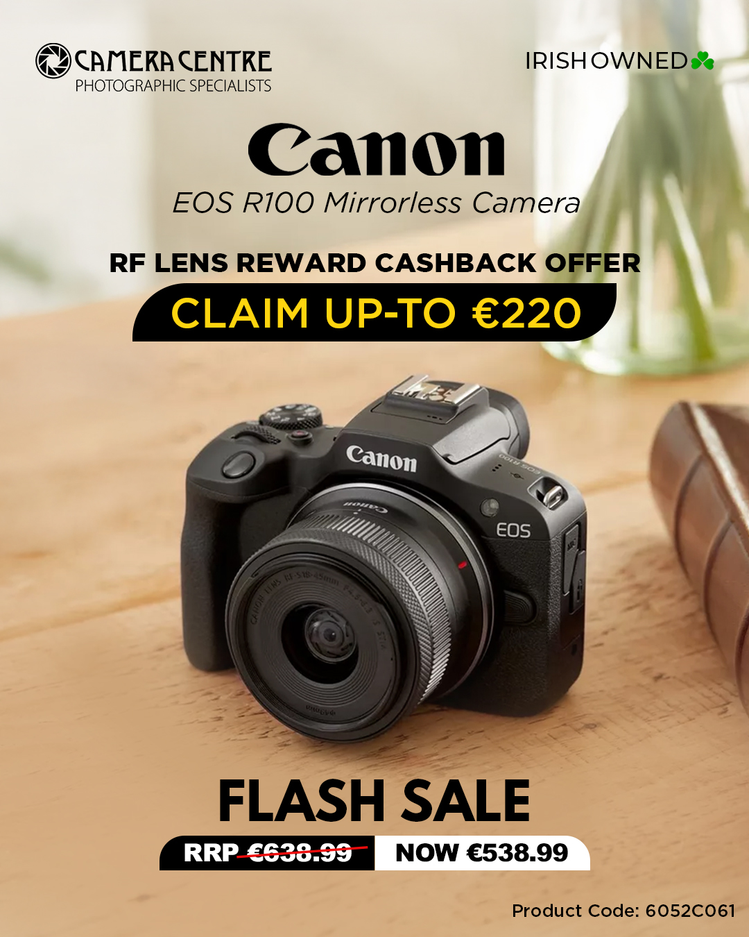 Camera - 📸 SAVE €100 on the Canon EOS R100 Mirrorless Camera! 24.1MP ...