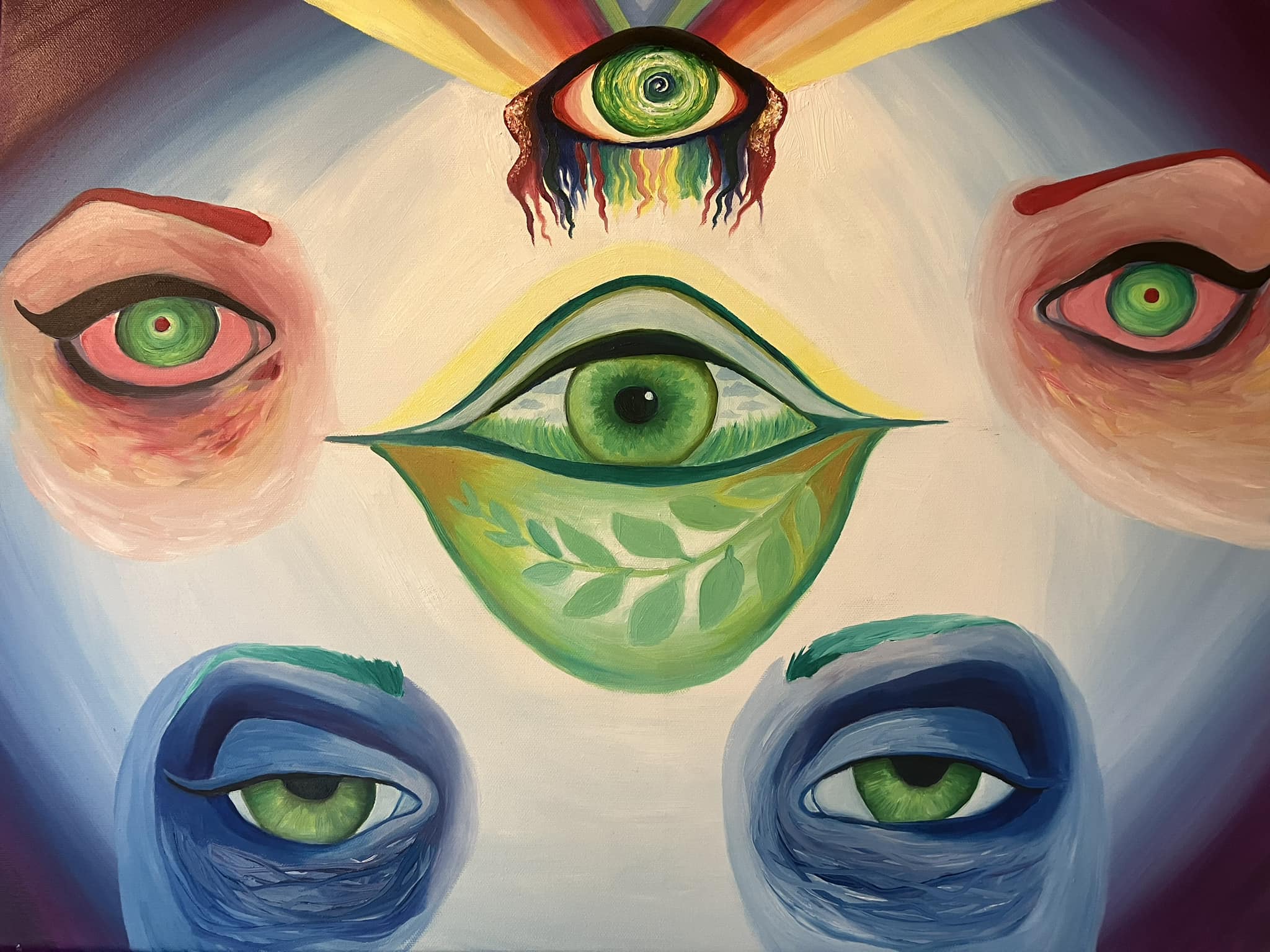 Artist depicts heart with manic depression and anxiety