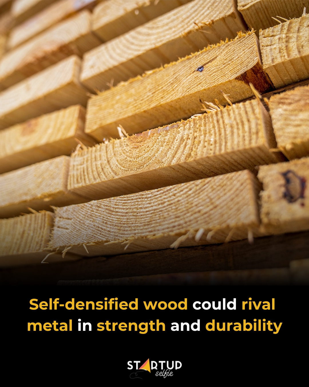 Sustainable density with wood and less steel