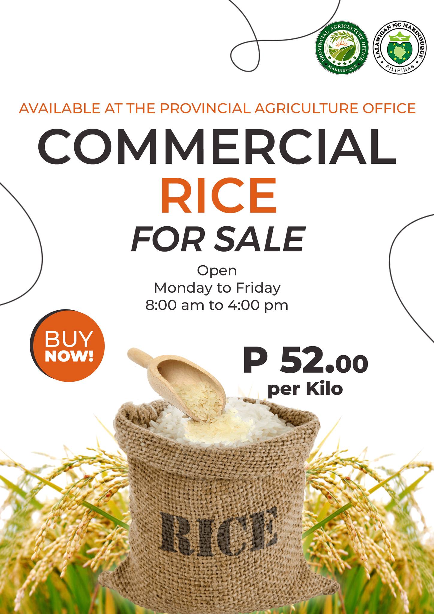 Marinduque - 📣 Commercial Rice for Only ₱52 Per Kilo! Looking for ...