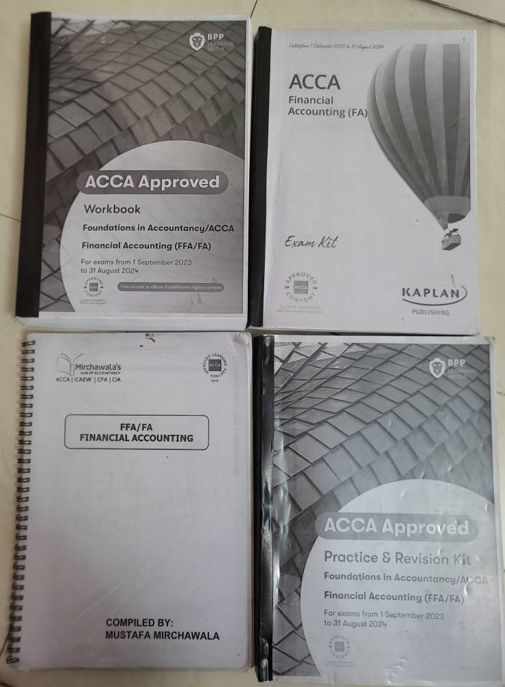 ACCA study books for sale