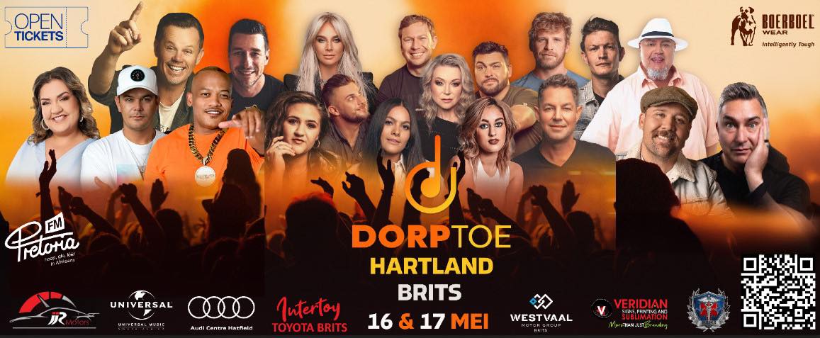 100% - Tyd raak min om jou kaartjies te kry vir die Dorptoe Fees op 16 ...