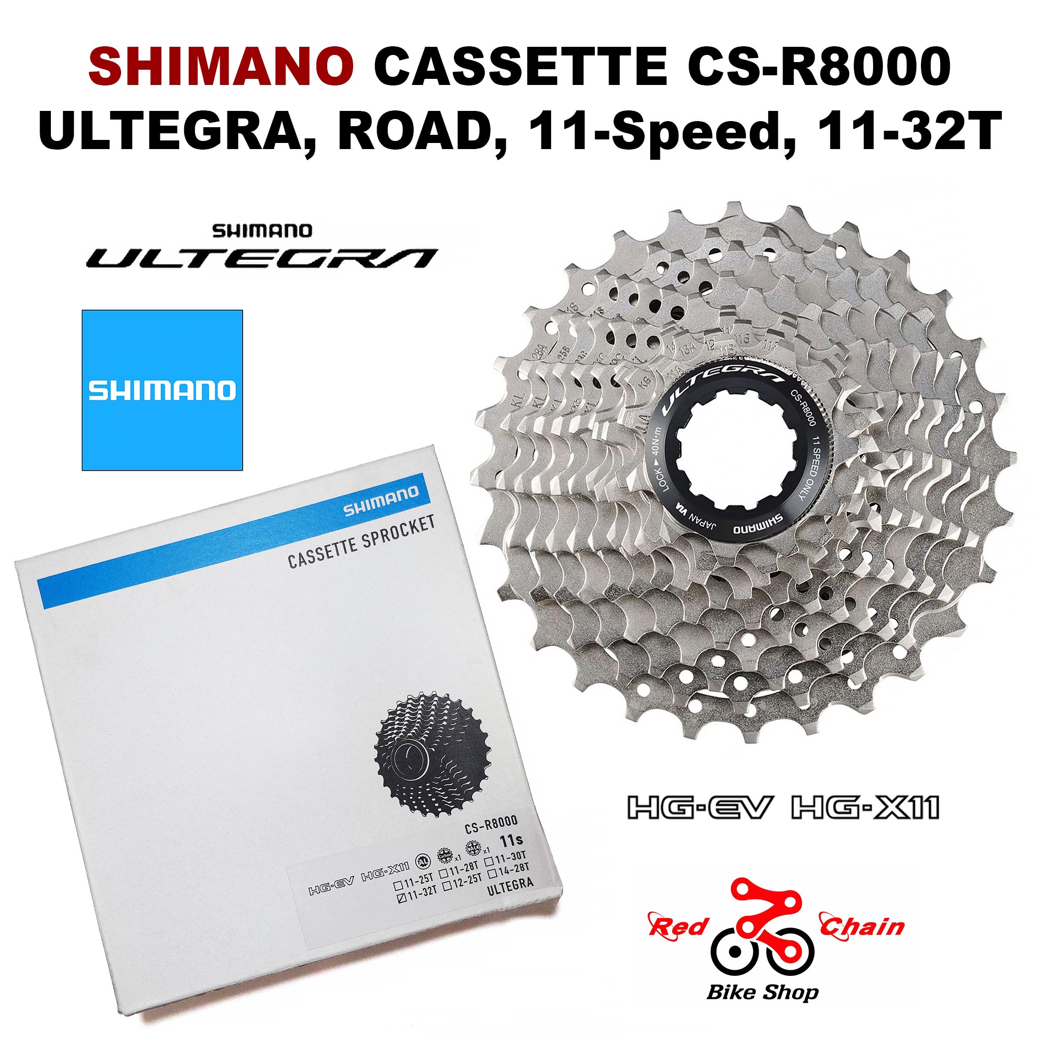 CS-R8000 11-32T Shimano Ultegra CS-R8000 11-25T/28T/30T/32T/34T 